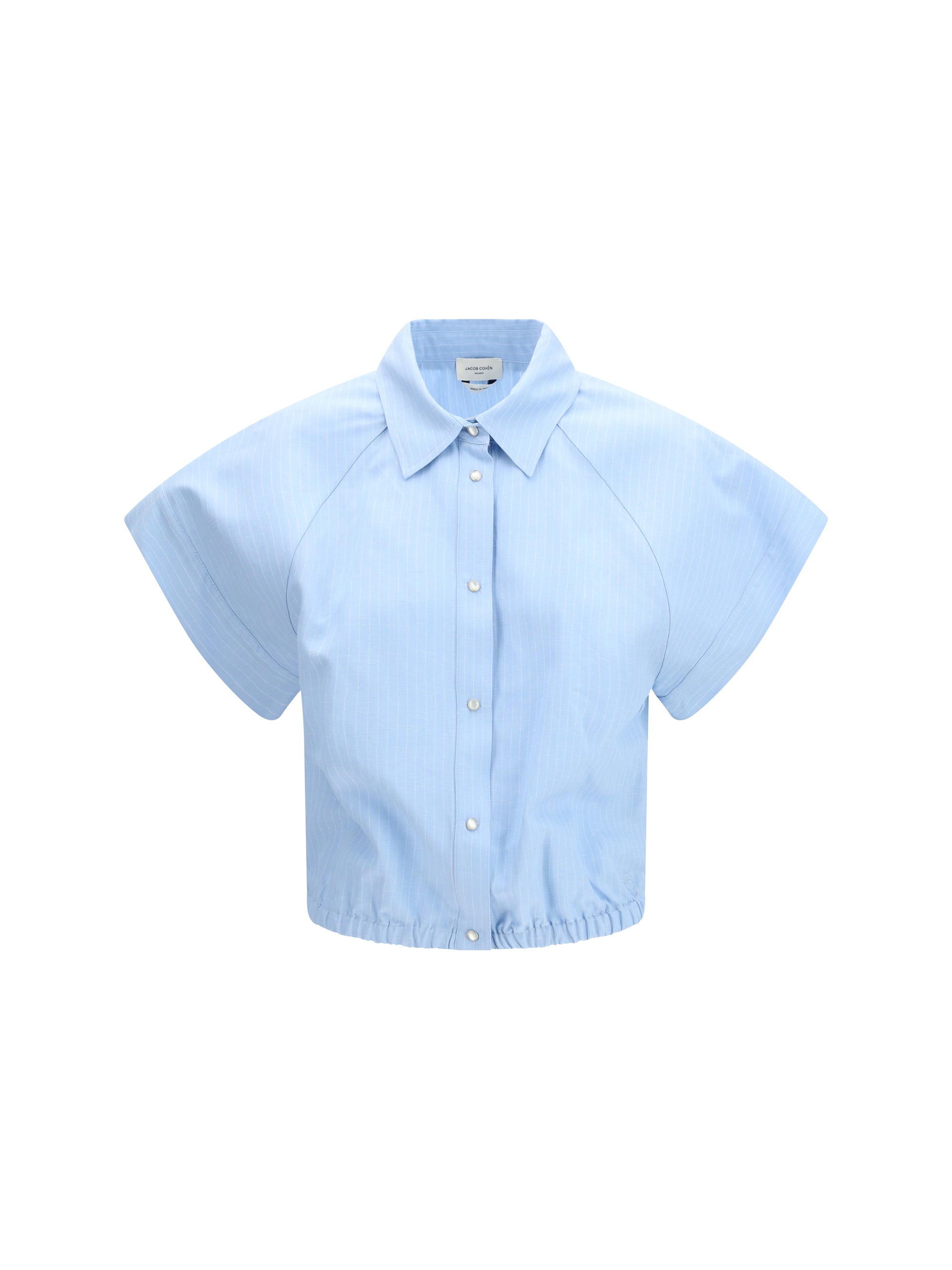 Jacob CohëN Striped Viscose-Linen Shirt — Blue by Jacob Cohen