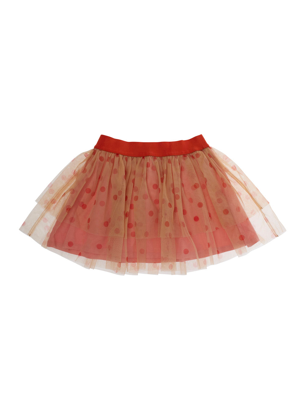 Mini Rodini Polka-Dot Layered Tulle Skirt — Pink by Mini Rodini