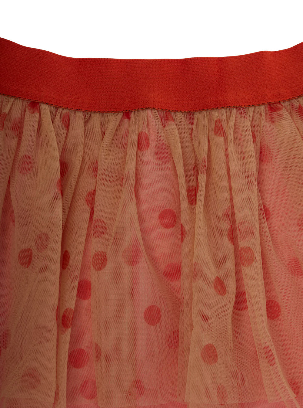 Mini Rodini Polka-Dot Layered Tulle Skirt — Pink, view 3