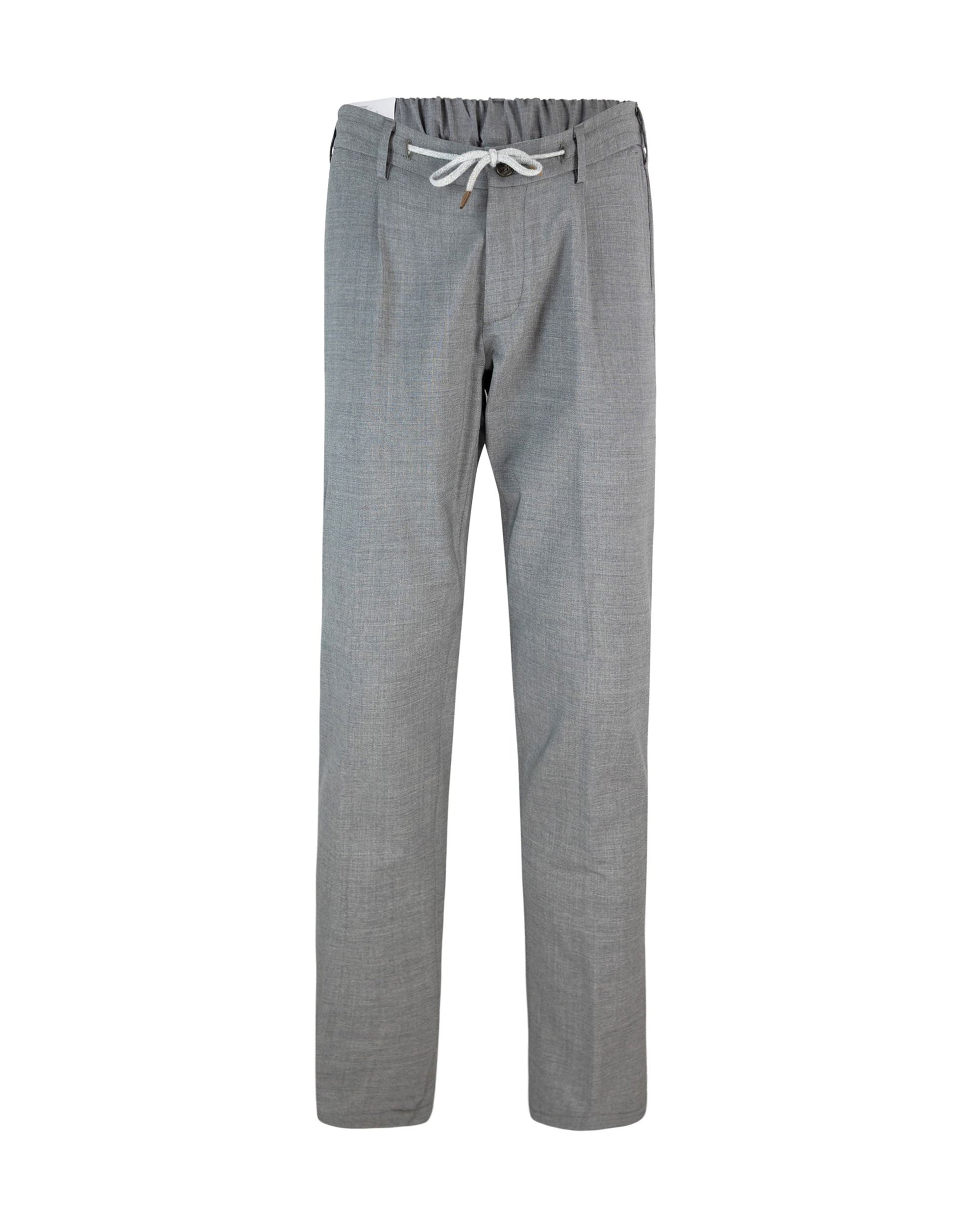 Eleventy Wool-Blend Drawstring Joggers — Gray by Eleventy