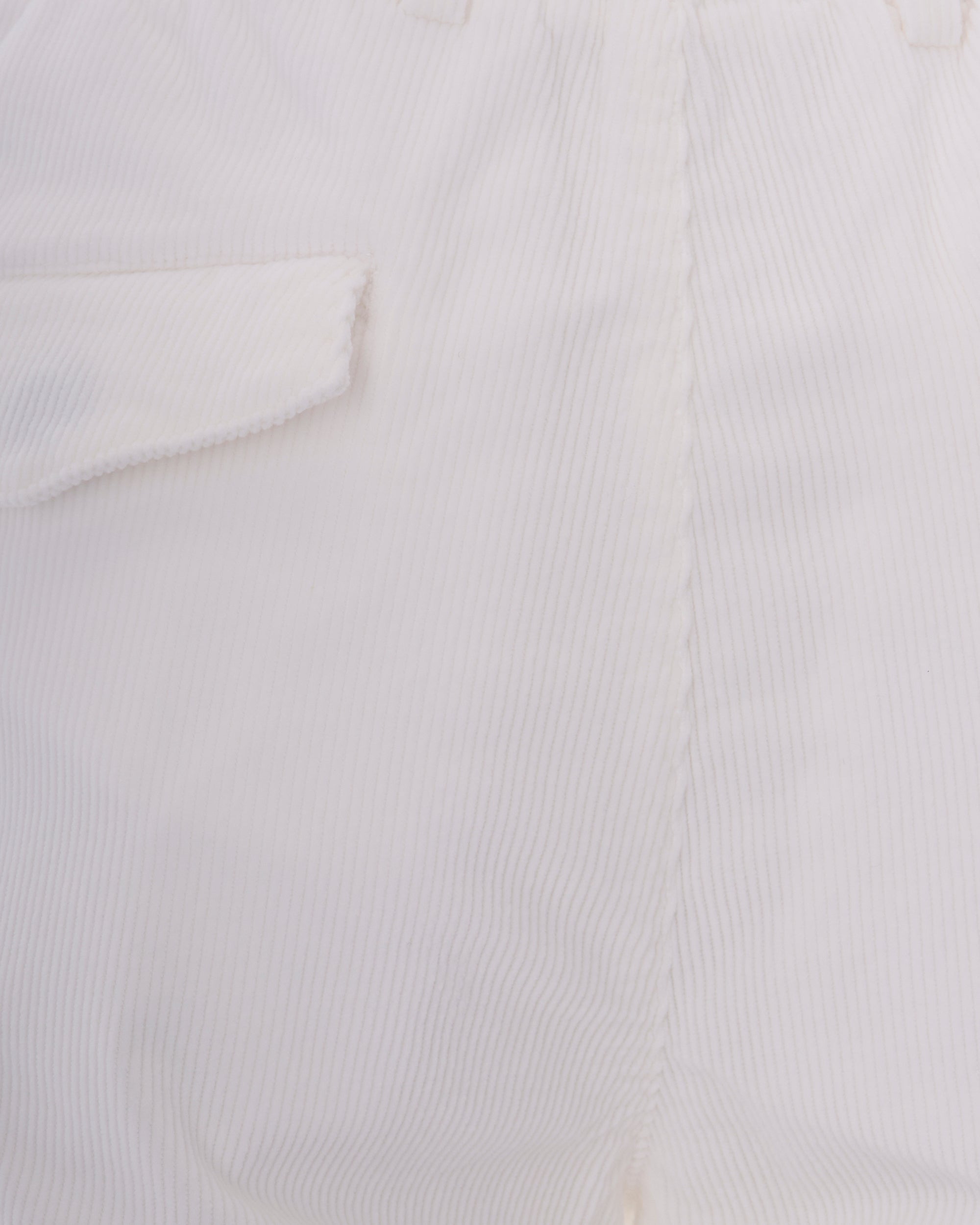 Eleventy Ribbed Velvet Trousers — White, view 3