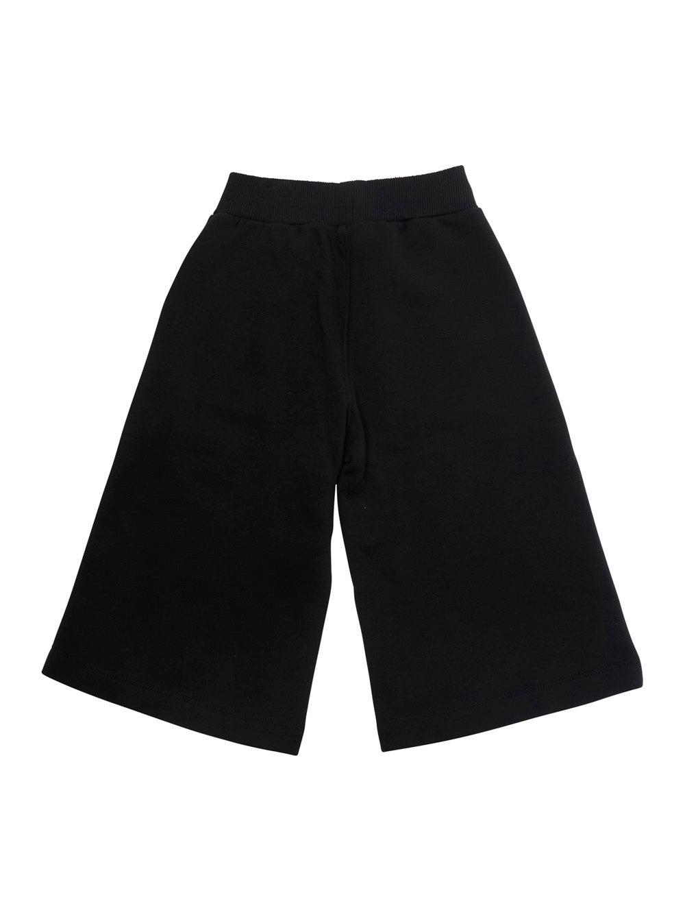 Monnalisa Cotton Shorts — Black, view 2