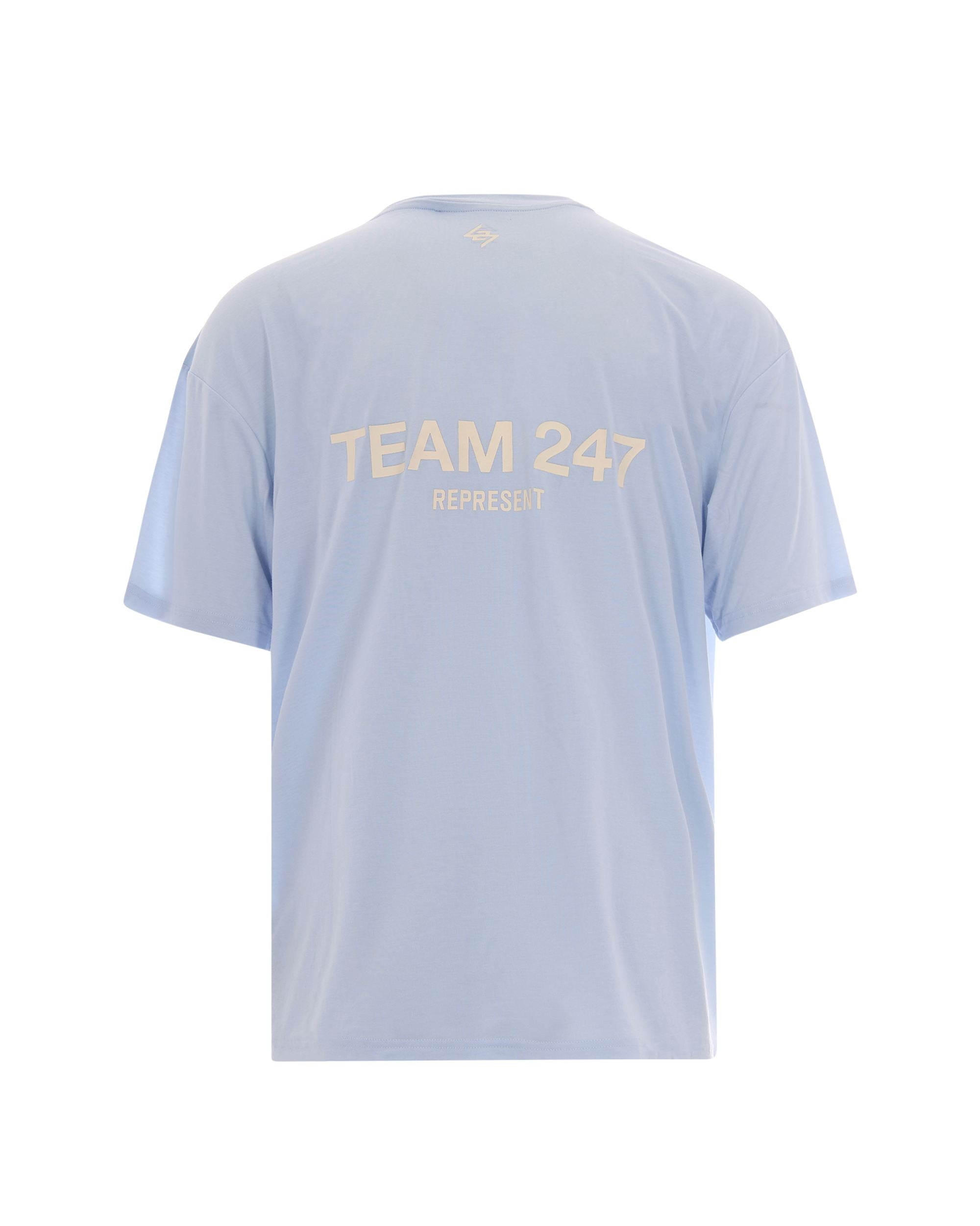Represent 247 Oversize Performance Polyester T-Shirt — Blue, view 2