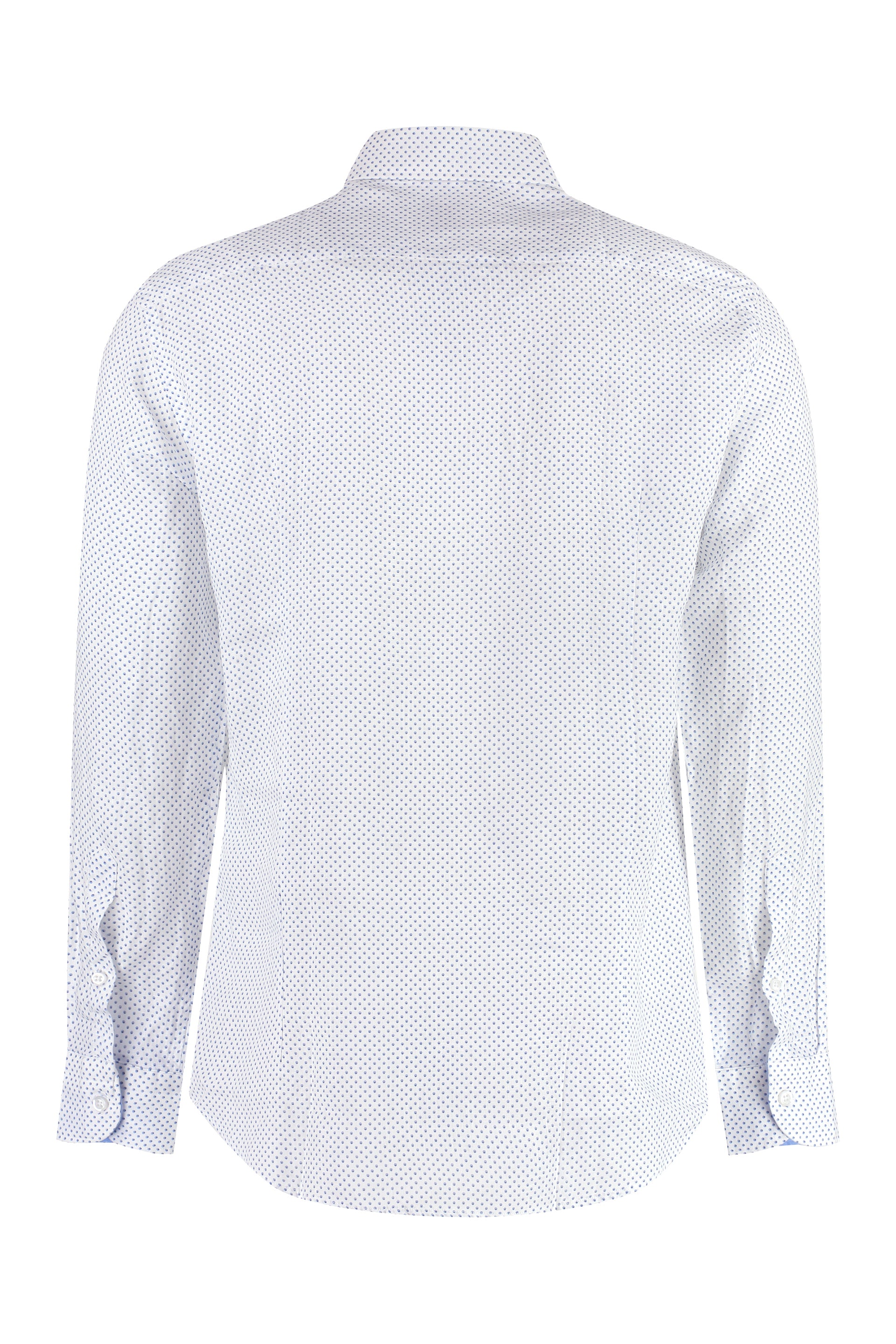 Bastoncino Printed Cotton Shirt — White, view 2