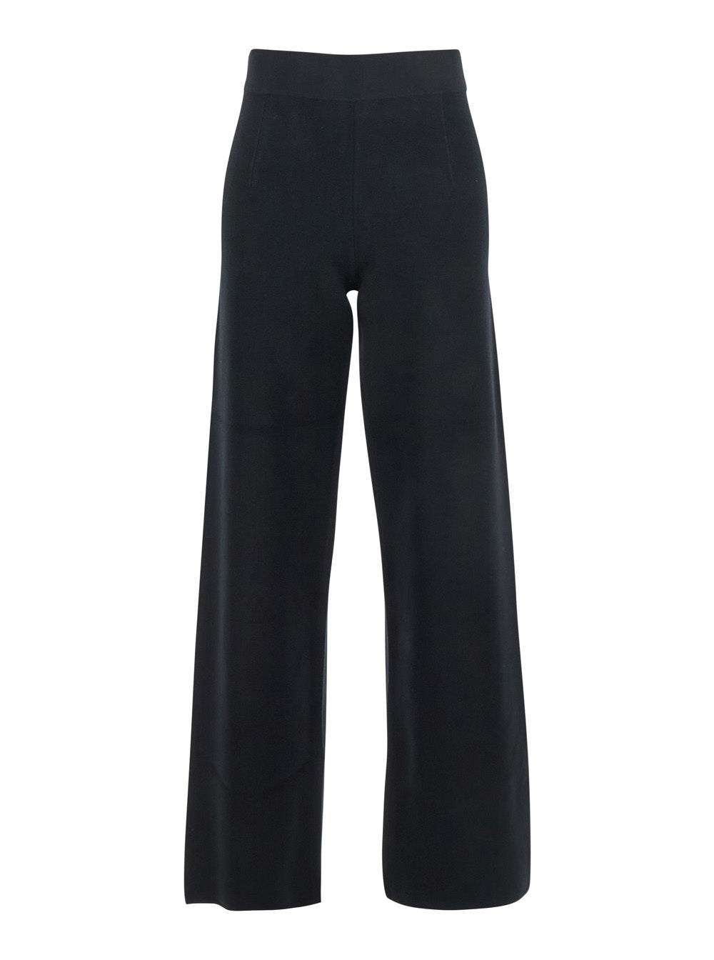 Max Mara Viscose Palazzo Trousers — Black by Max Mara