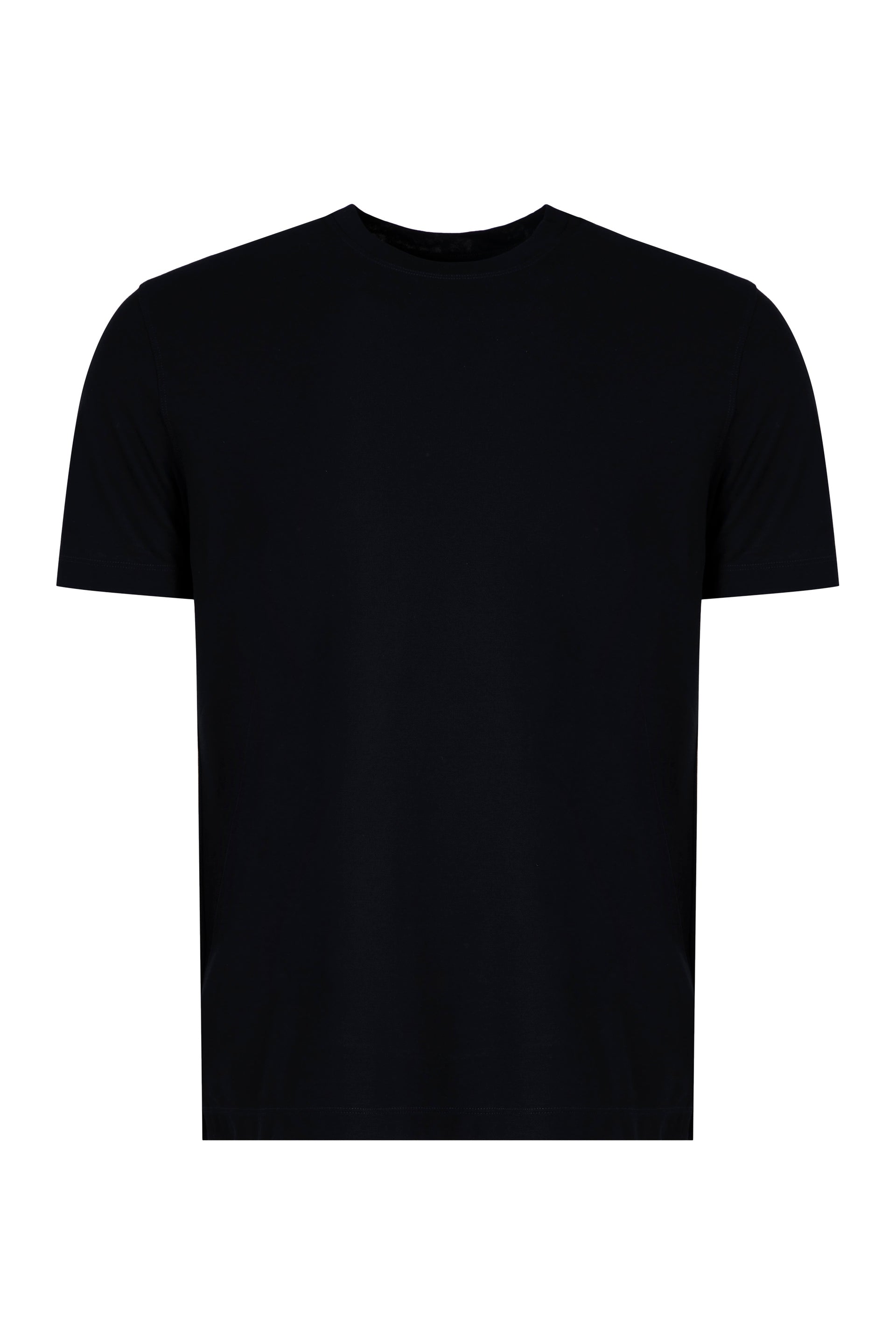Slowear Crew-Neck Cotton T-Shirt — Black by Slowear