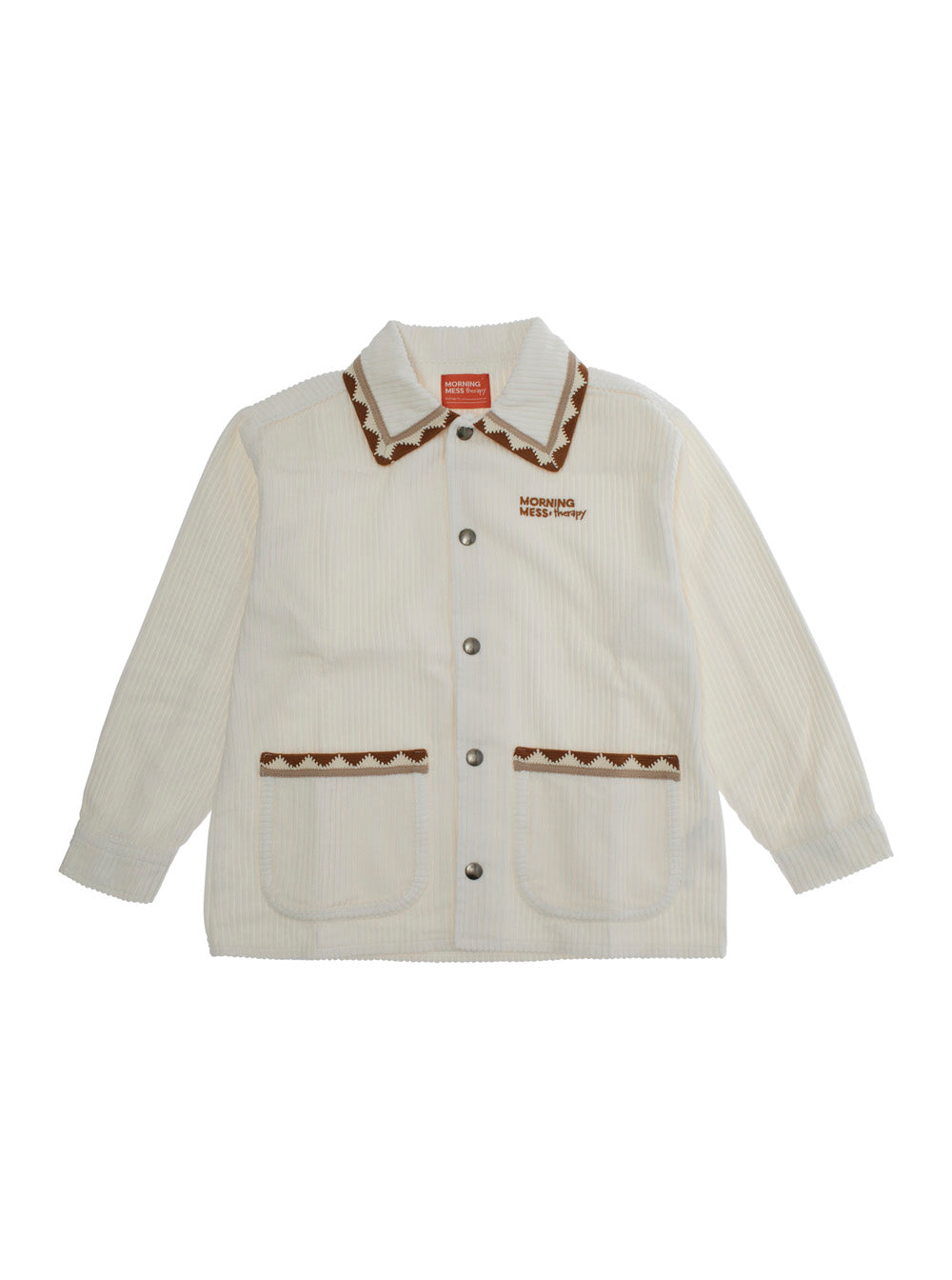 Morning Mess Therapy Blazer — White by Morning Mess Therapy