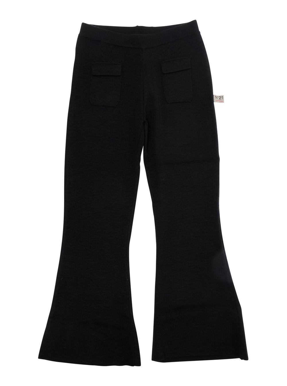 Nº21 Wool-Acrylic Blend Trousers — Black by Nº21