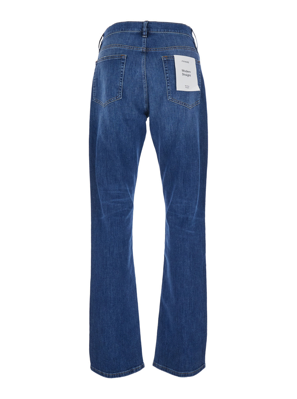 Frame Modern Straight Jeans — Blue, view 2