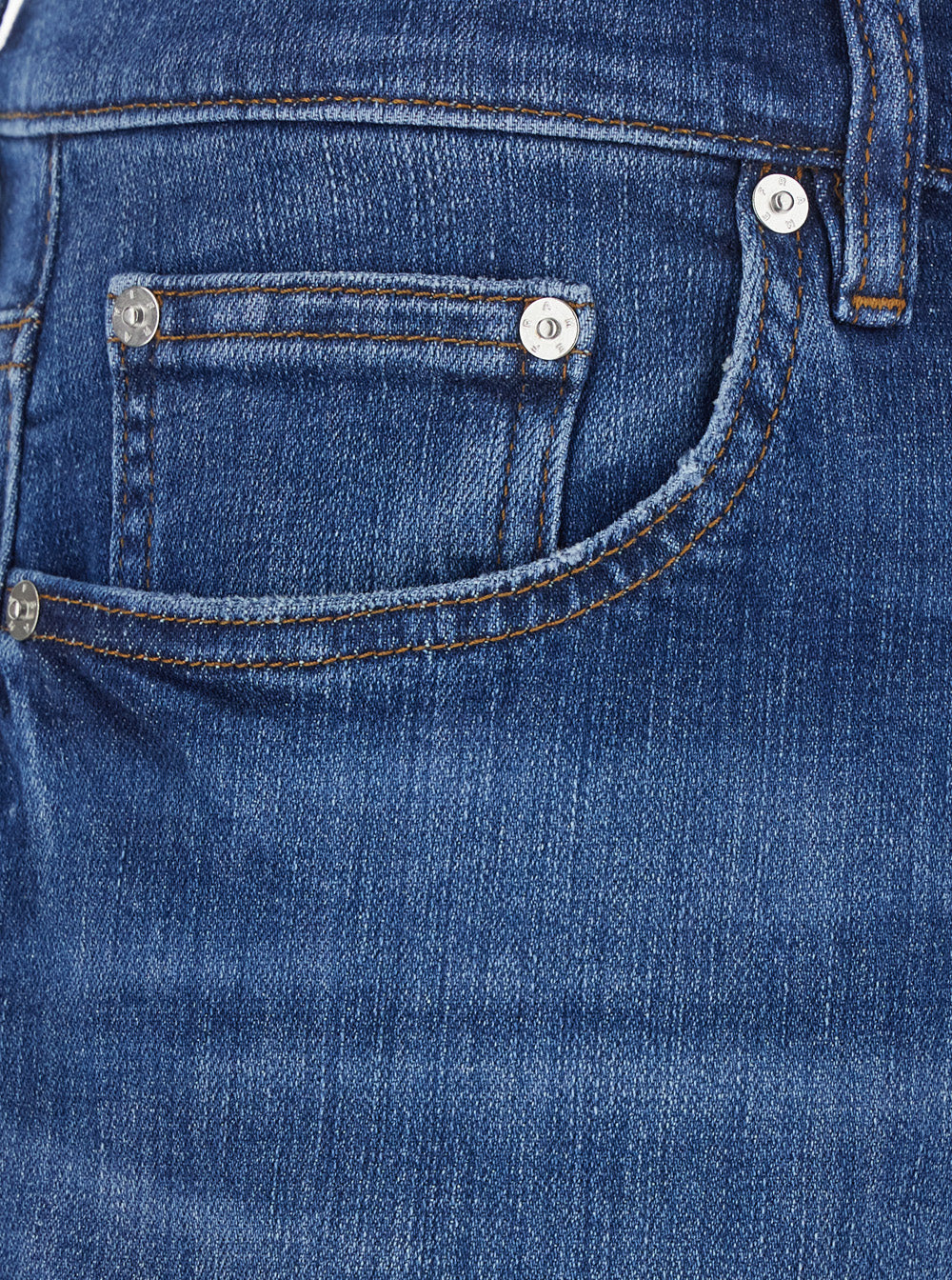 Frame Modern Straight Jeans — Blue, view 3