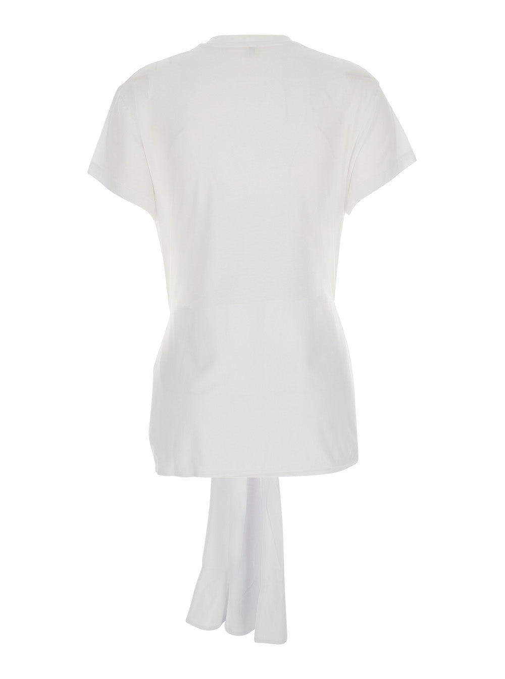 Toteme Tie-Waist Jersey Tunic — White, view 2