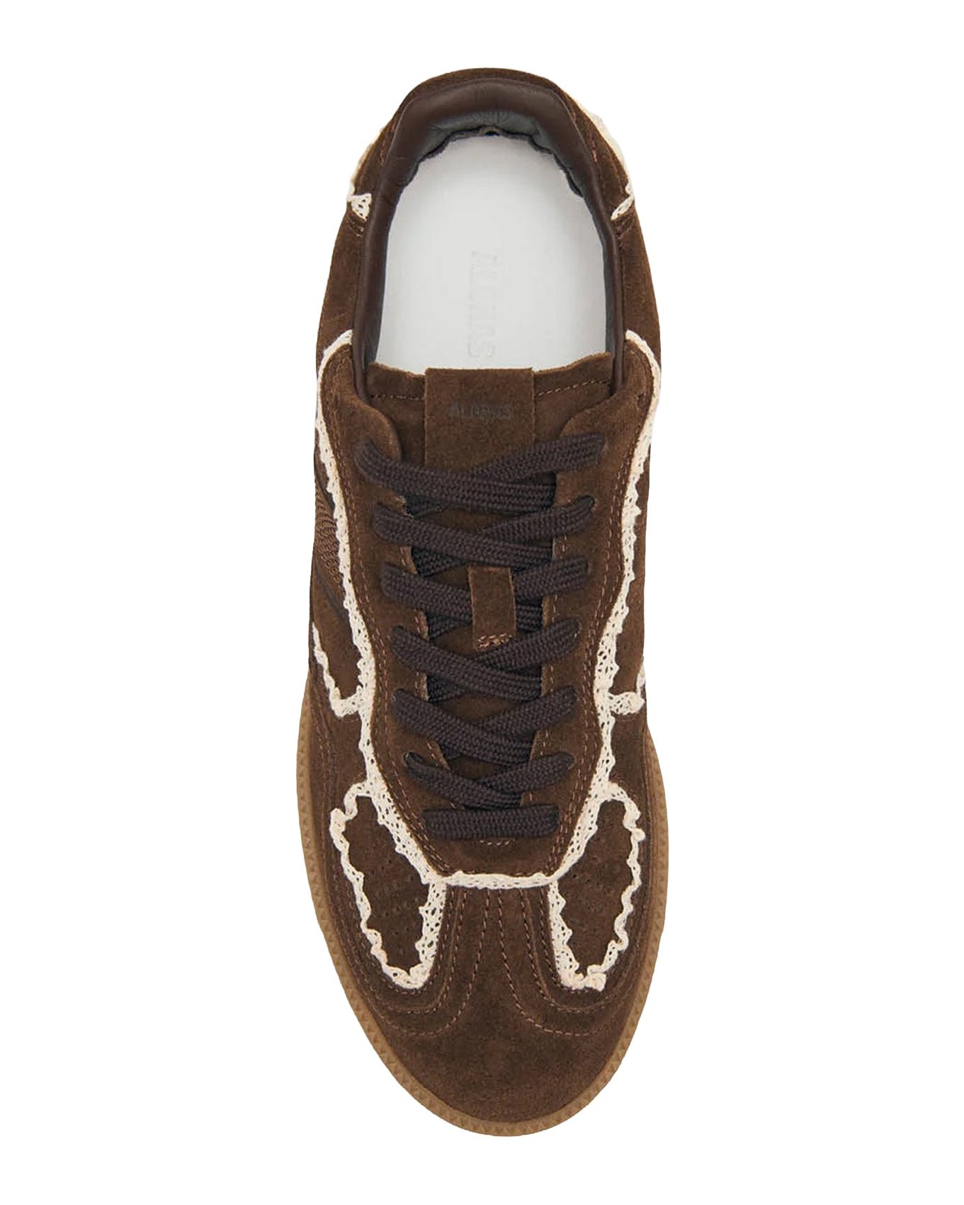 Alohas Suede with Crochet Detailing Sneaker — Brown, view 2