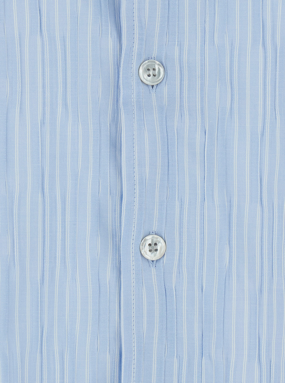 Coor Striped Cotton Blend Shirt — Blue, view 3