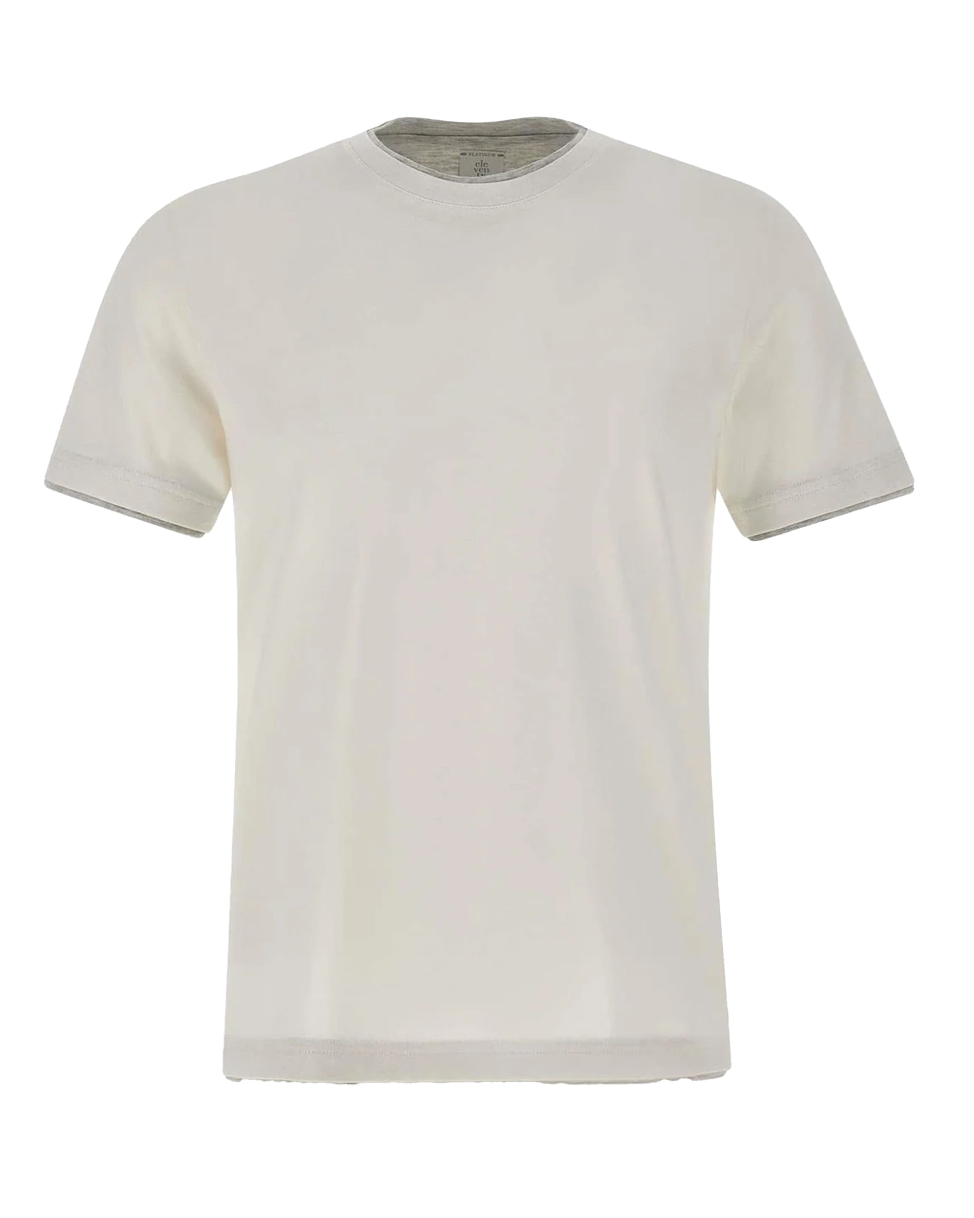 Eleventy Giza Cotton T-Shirt — White by Eleventy
