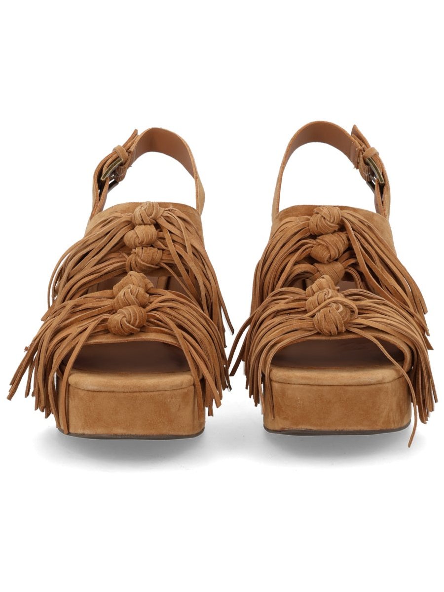 Ash Heeled Sandal — Beige by Ash