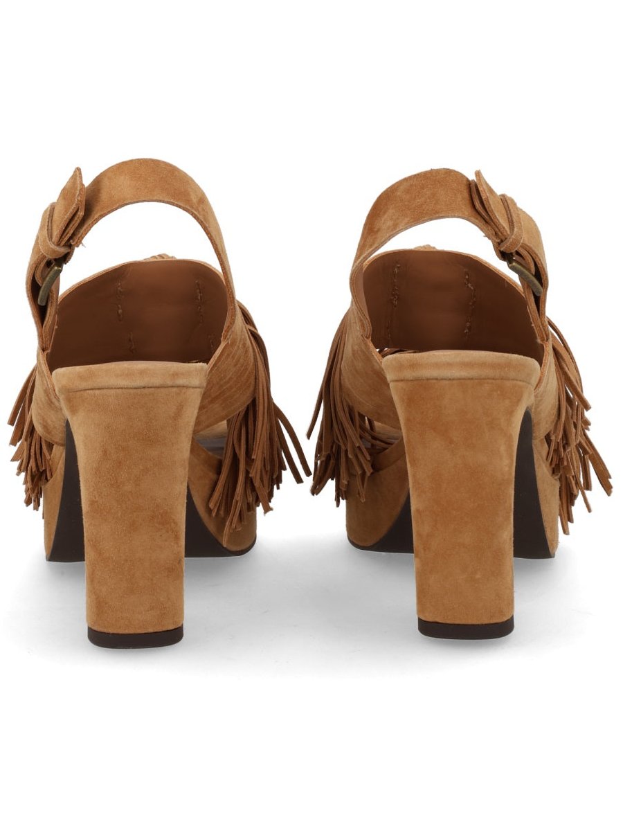 Ash Heeled Sandal — Beige, view 2