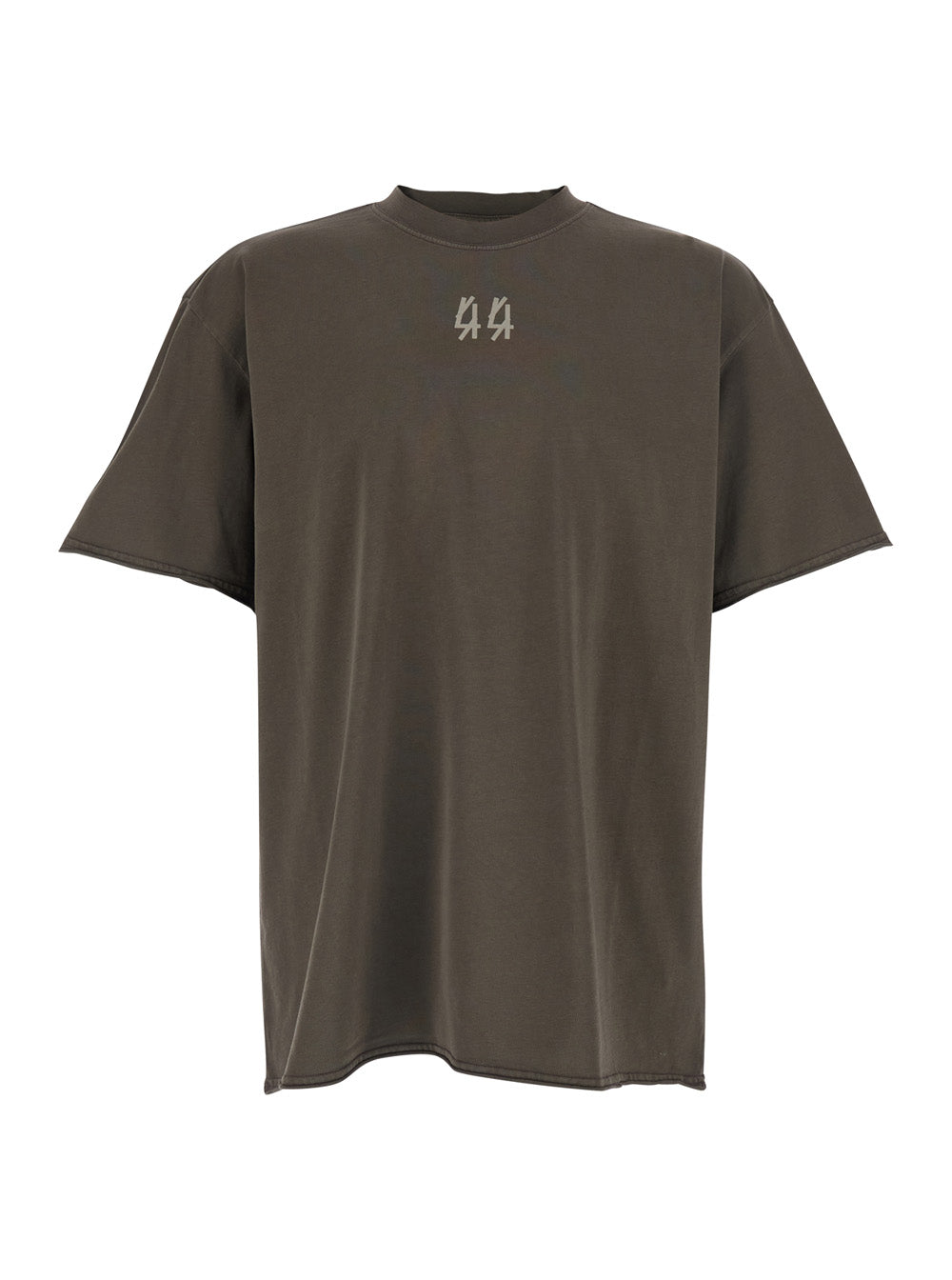 44 Label Group Cotton Round-Neck T-Shirt — Gray by 44 Label Group