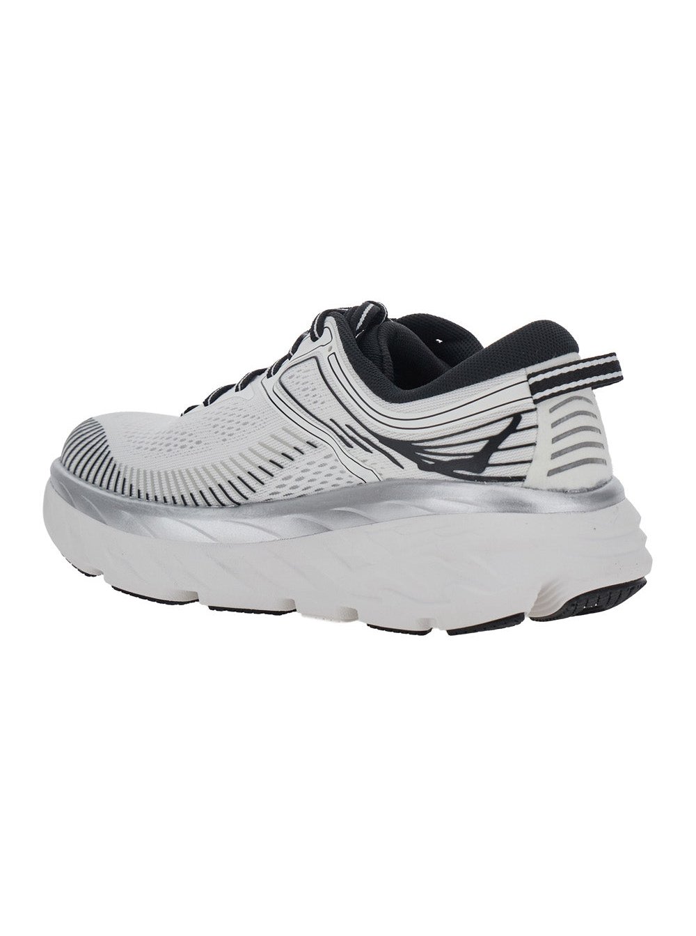 Hoka Bondi Sneaker — White, view 3