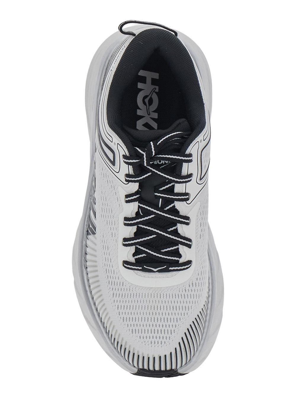 Hoka Bondi Sneaker — White, view 4