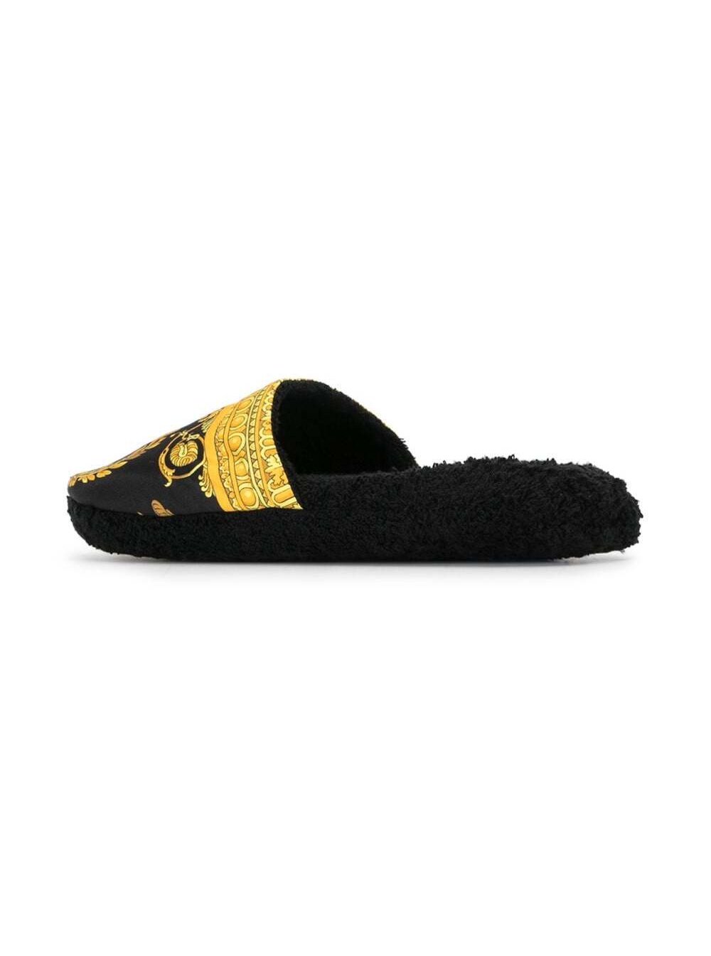 Versace Home Baroque Print Slipper — Black, view 3