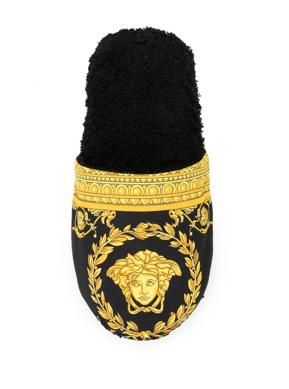 Versace Home Baroque Print Slipper — Black, view 4
