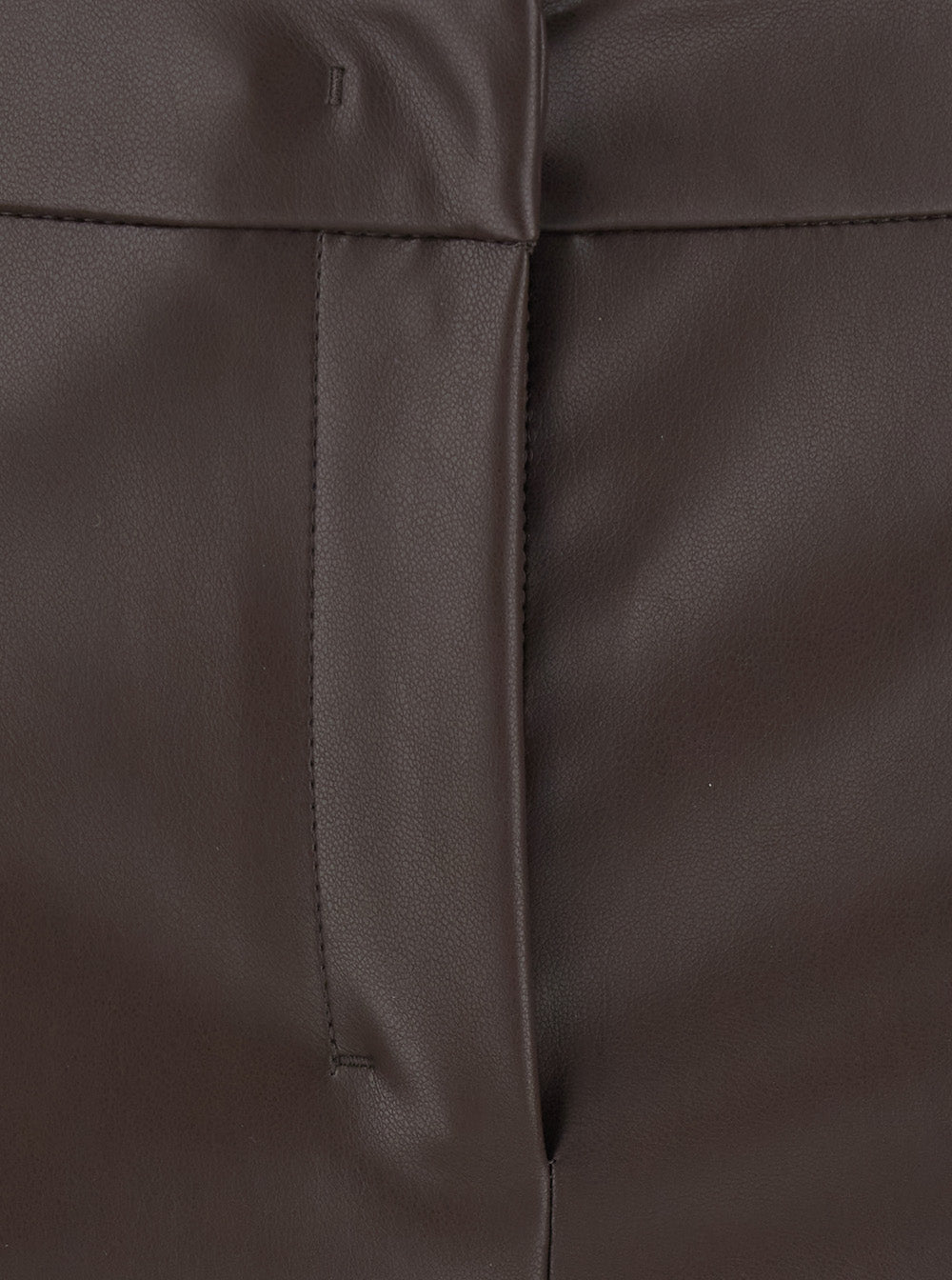 'S Max Mara Flared Ecoleather Trousers — Brown, view 3
