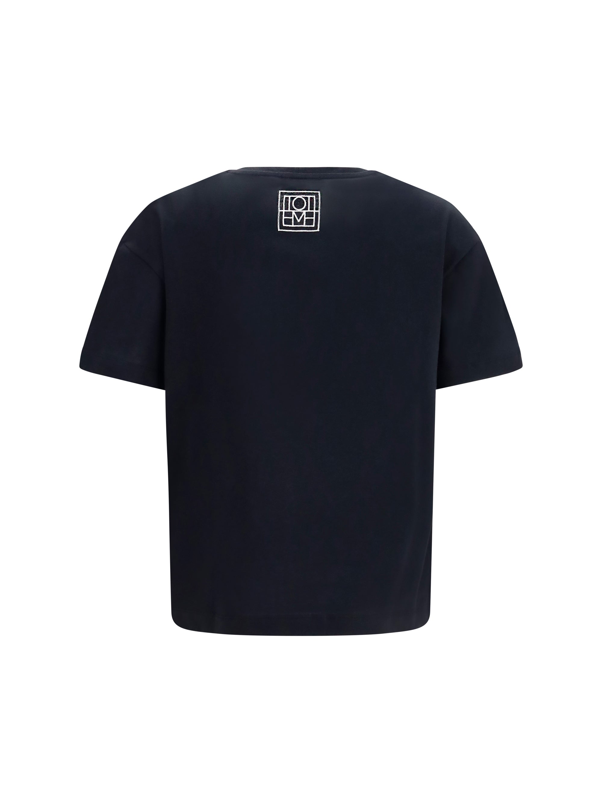 Toteme Crew Neck Cotton T-Shirt — Black by Toteme