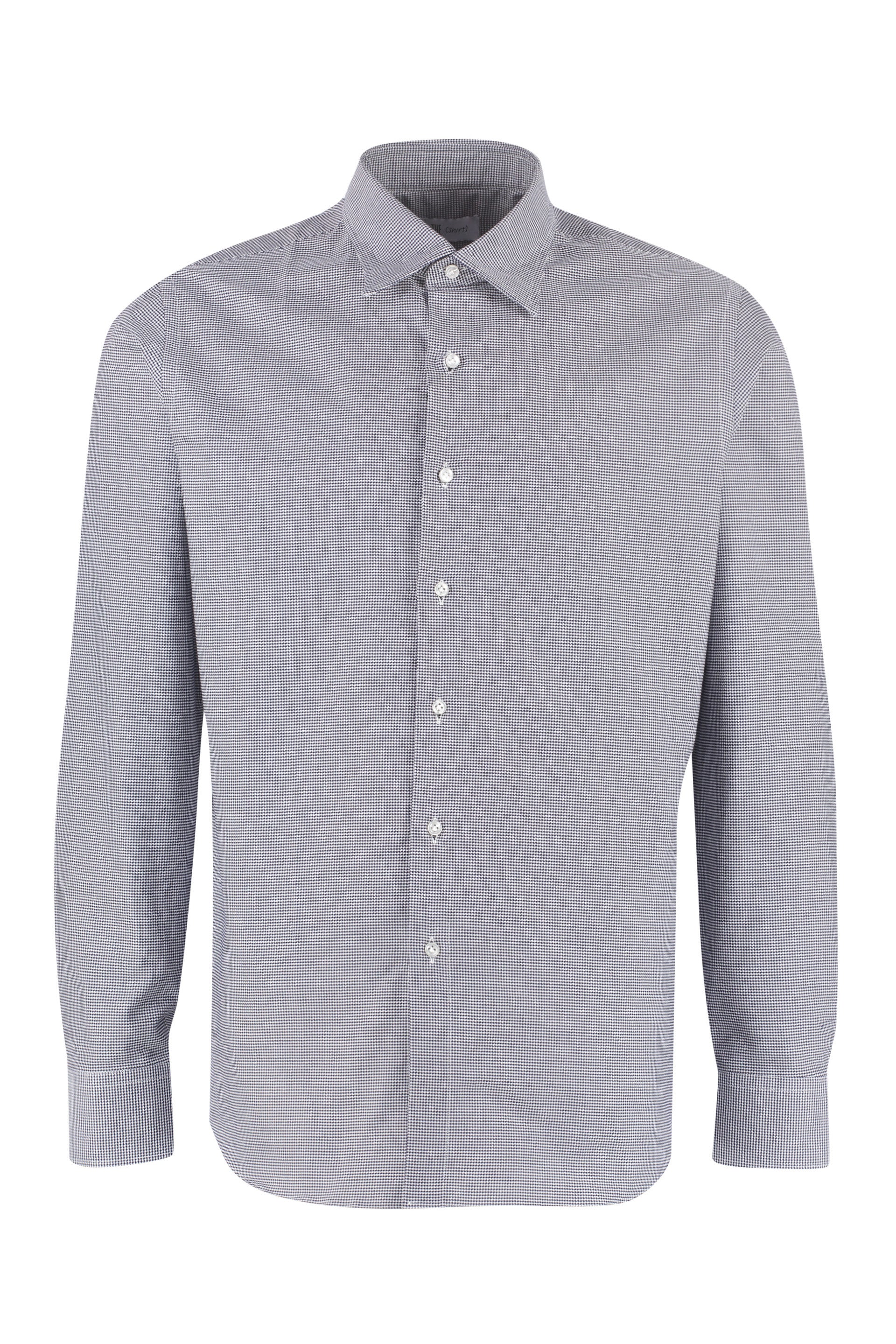 The Alphabet Gingham Cotton Shirt — Gray by The Alphabet
