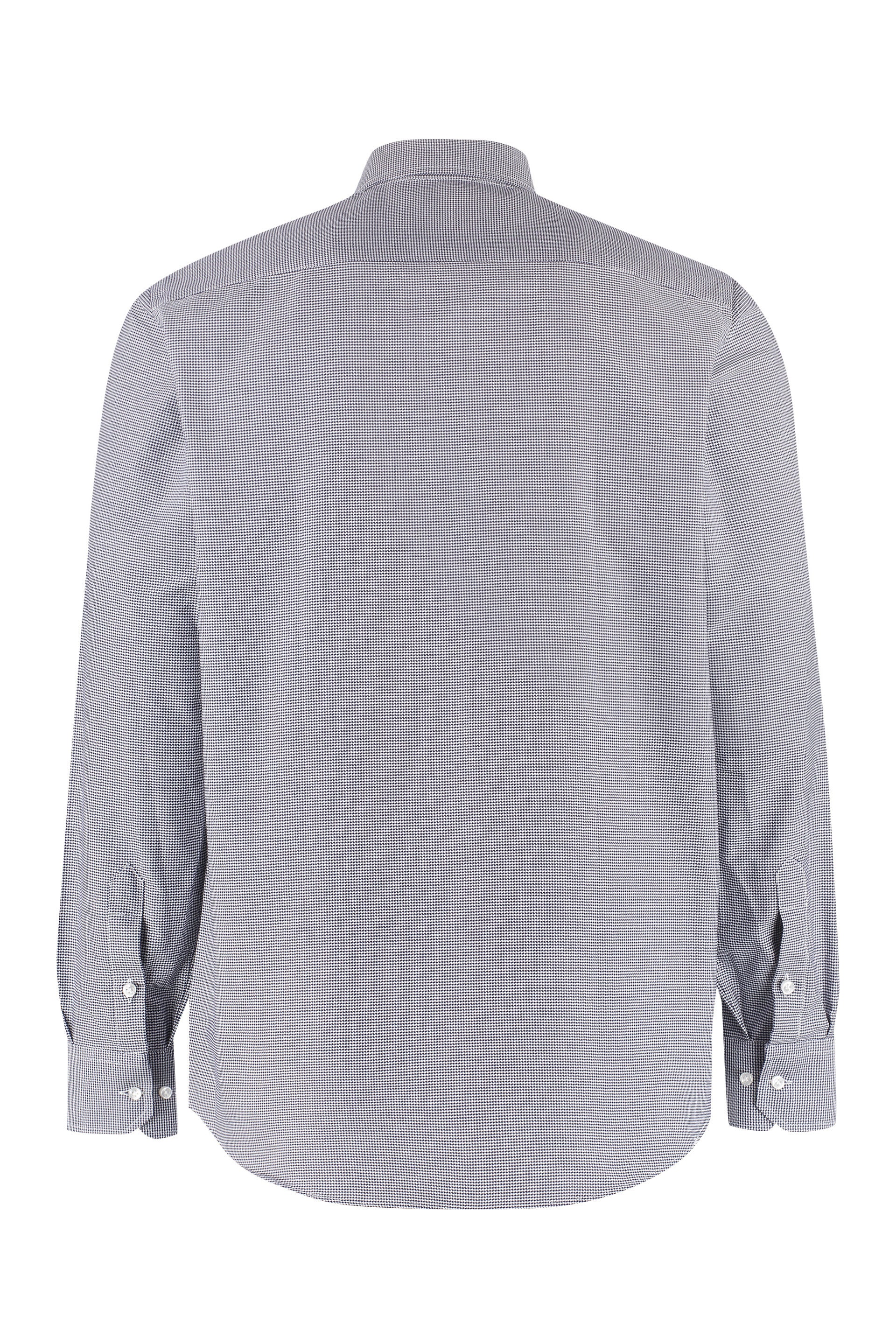 The Alphabet Gingham Cotton Shirt — Gray, view 2