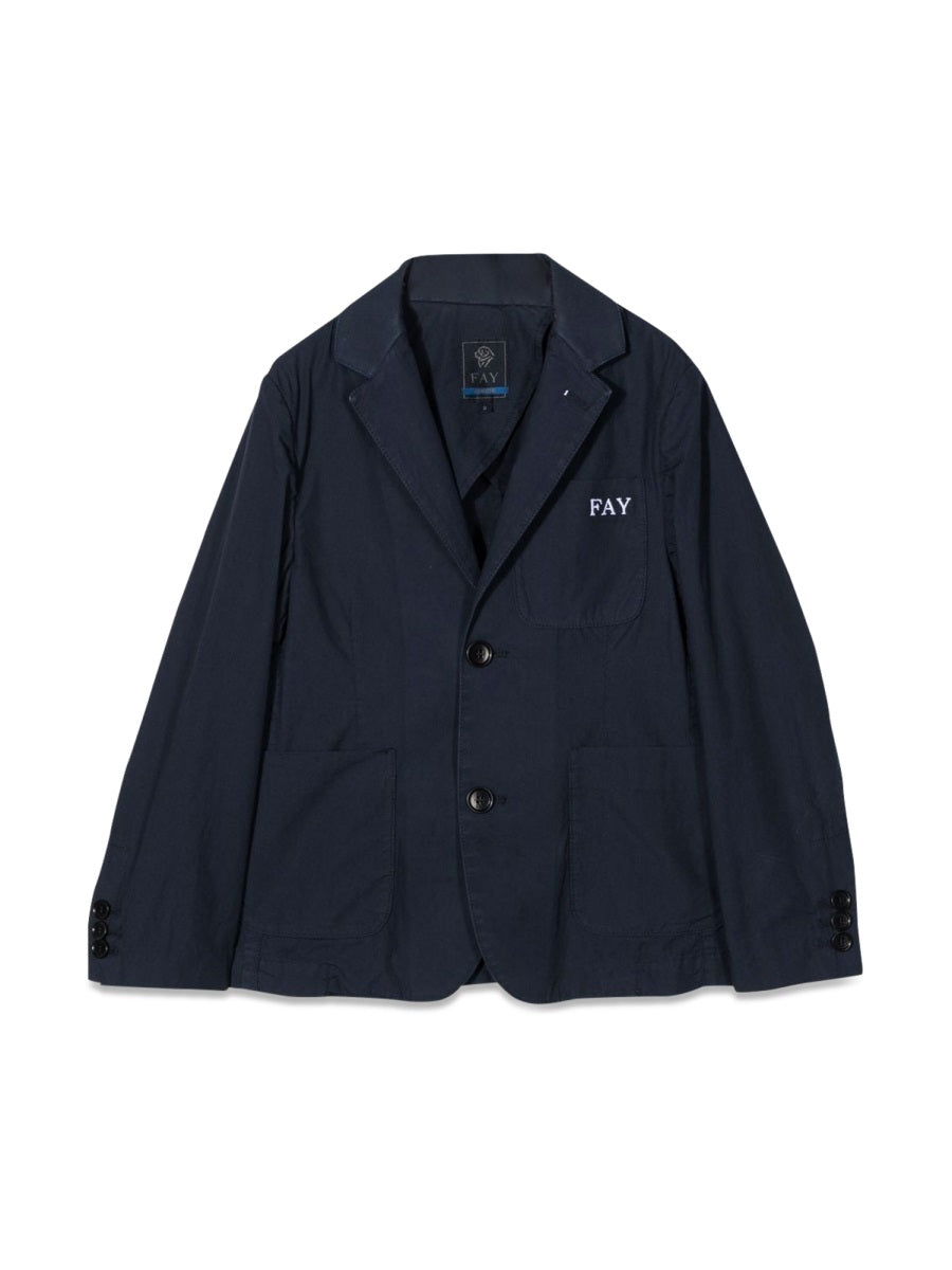 Fay Cotton Jacket — Blue by Fay