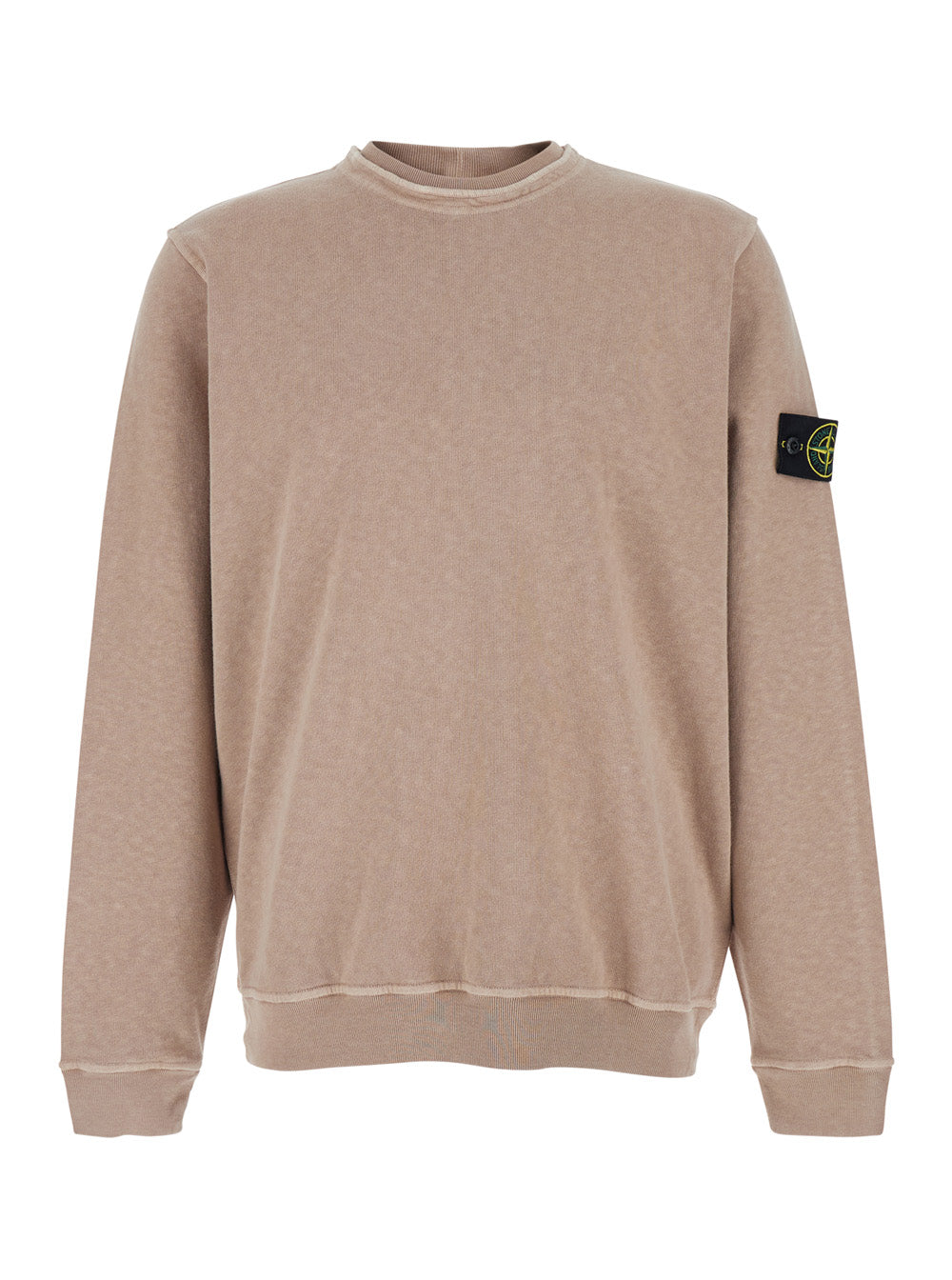 Stone Island Tech Fabric Fleece Sweatshirt — Beige by Stone Island