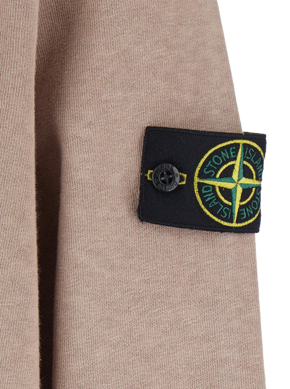 Stone Island Tech Fabric Fleece Sweatshirt — Beige, view 3