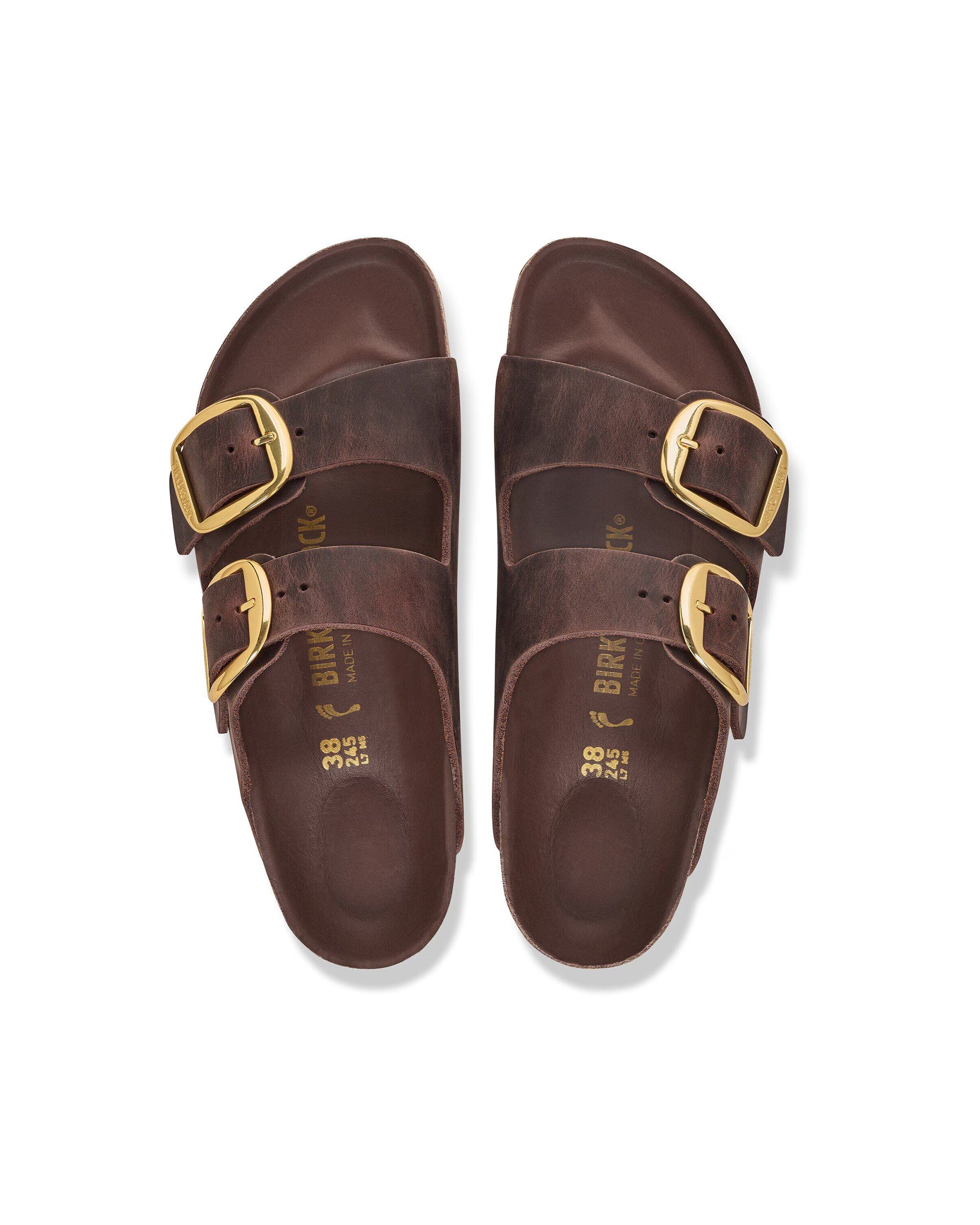 Birkenstock Arizona Big Buckle Sandal — Brown, view 3