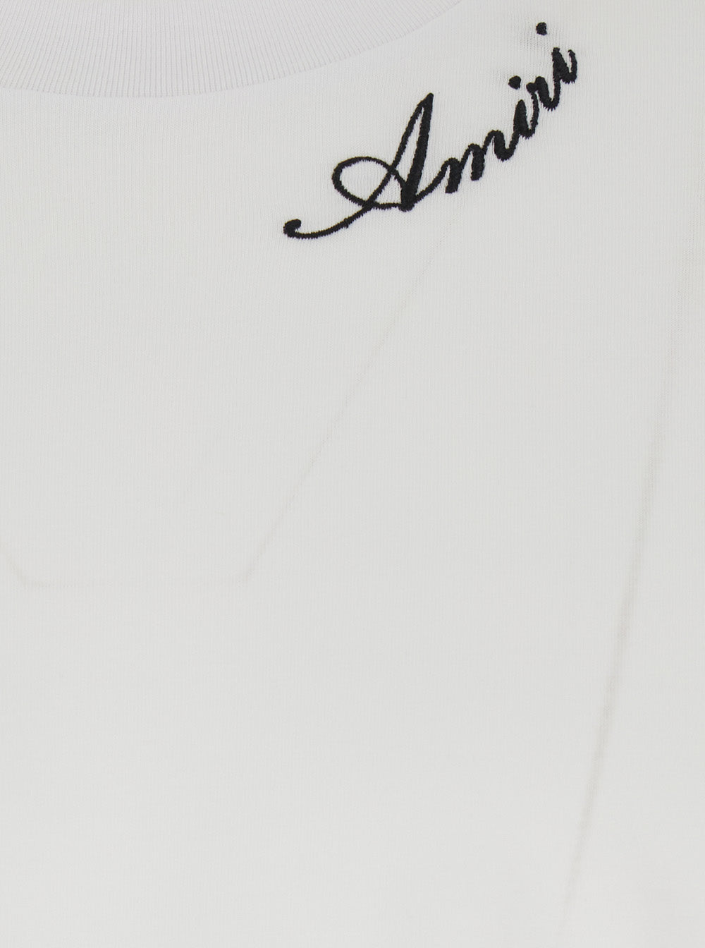 Amiri Logo-Embroidered T-Shirt — White, view 3