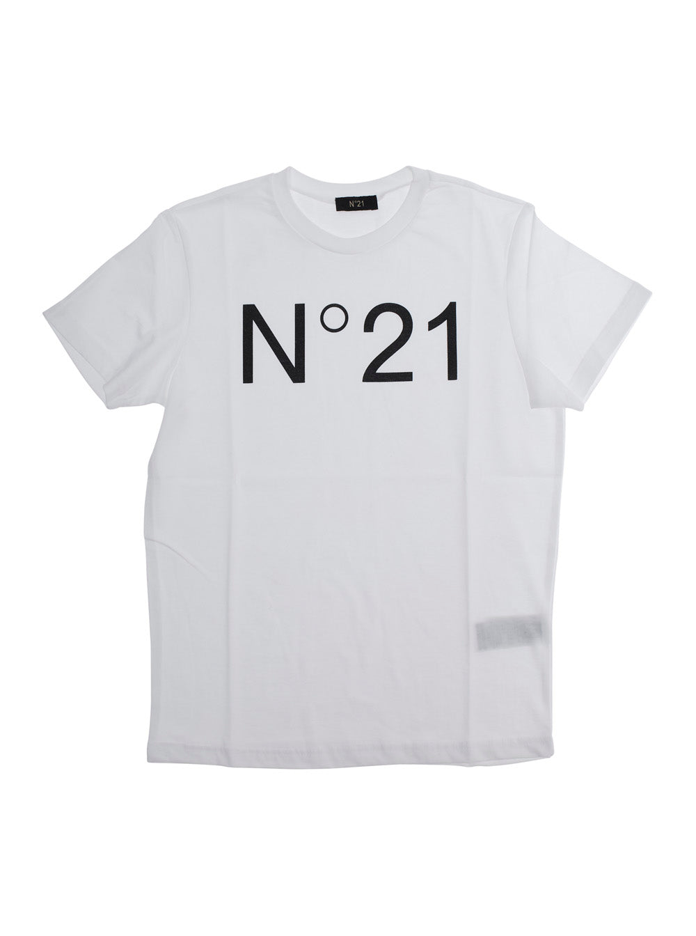 Nº21 Logo-Print Crew Neck T-Shirt — White, view 4