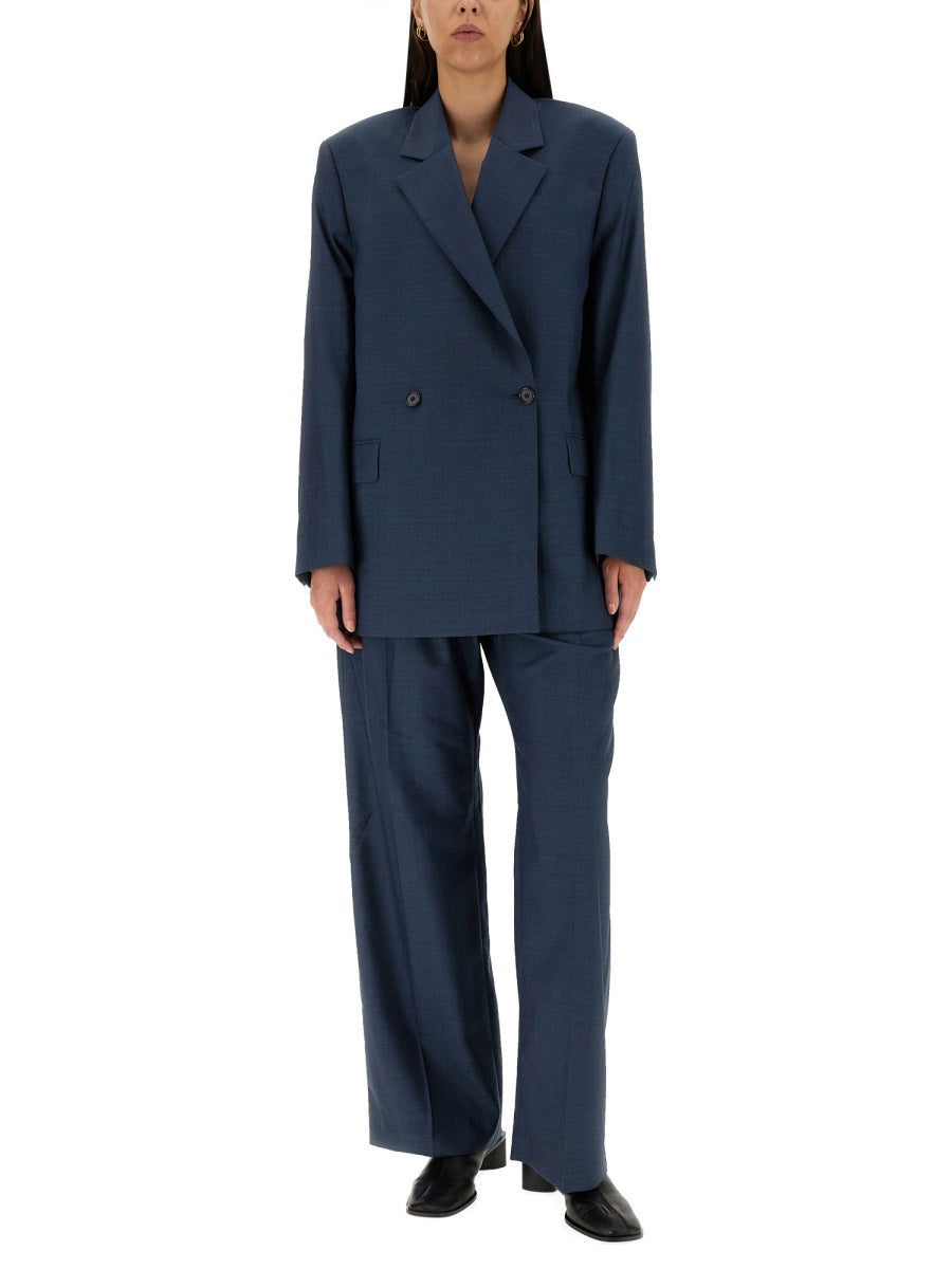 Acne Studios Wool Trousers — Blue, view 3