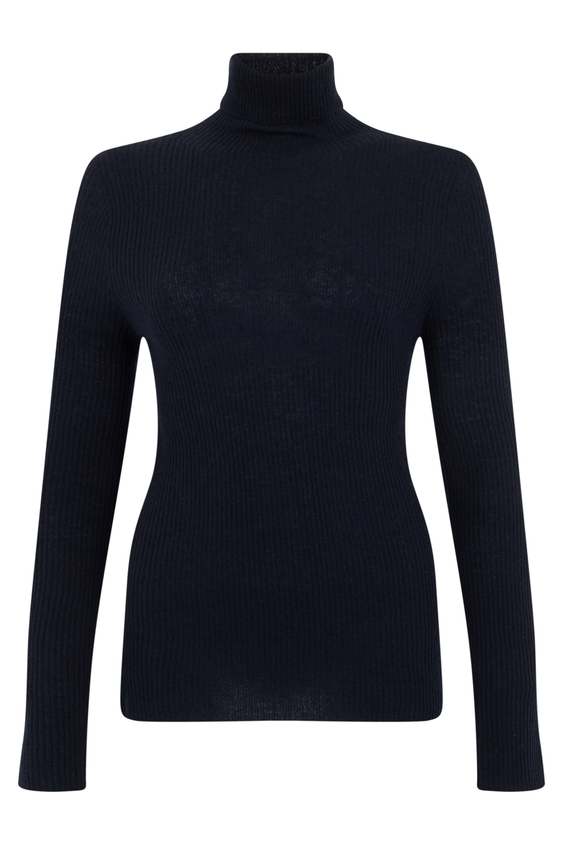 Fabiana Filippi Wool-Silk-Cashmere Turtleneck Sweater — Navy by Fabiana Filippi