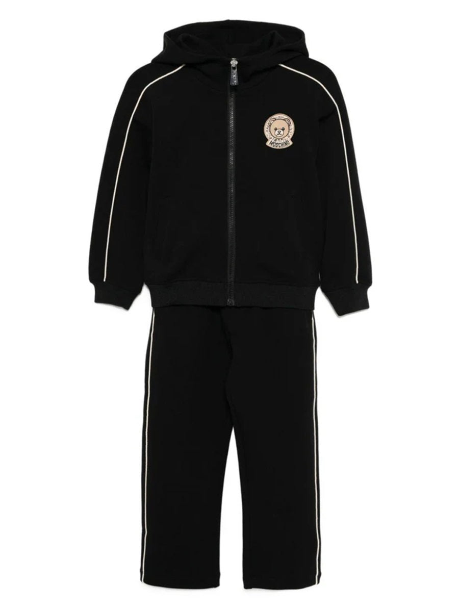 Moschino Cotton-Blend Track Pants — Black, view 3