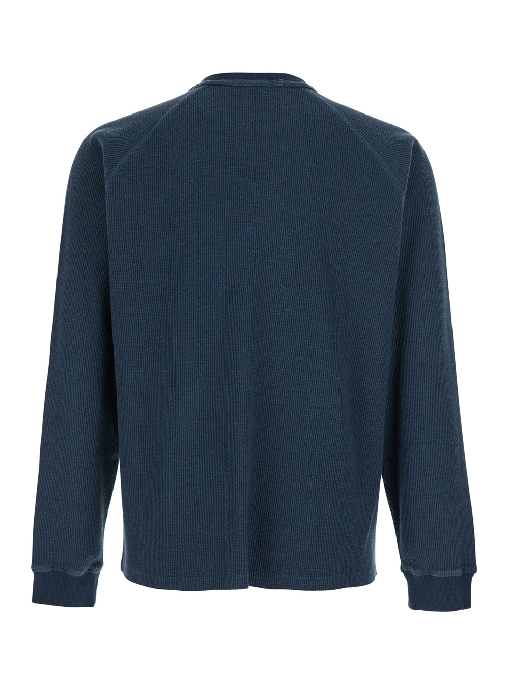 Coor Cotton-Blend Crew-Neck T-Shirt — Blue, view 2