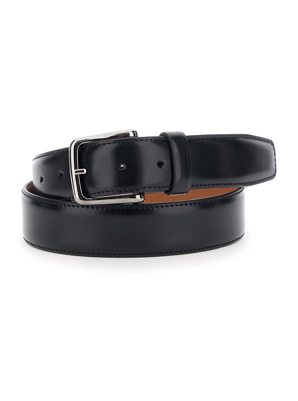Tod's Smooth Calf Leather Belt — Black by Tod'S