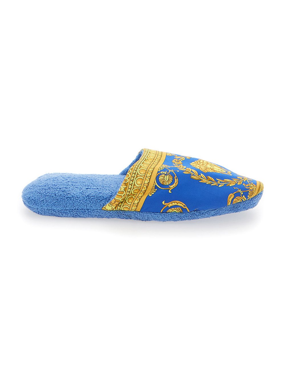 Versace Home Baroque Print Slipper — Blue by Versace Home