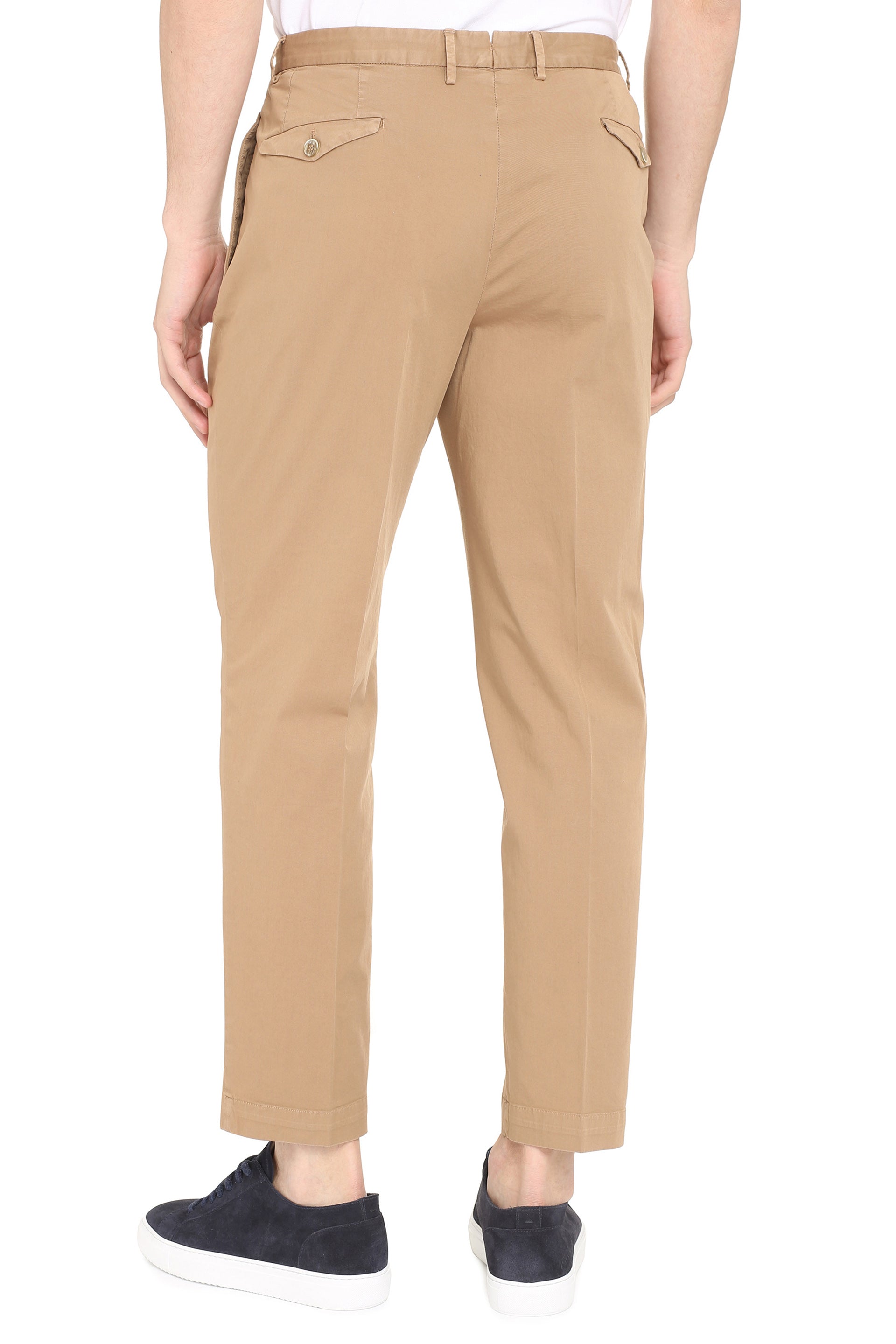 The Alphabet Stretch Cotton Chinos — Beige, view 4