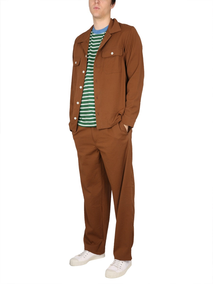 Howlin' Cotton Bowling Neck Shirt — Brown by Howlin