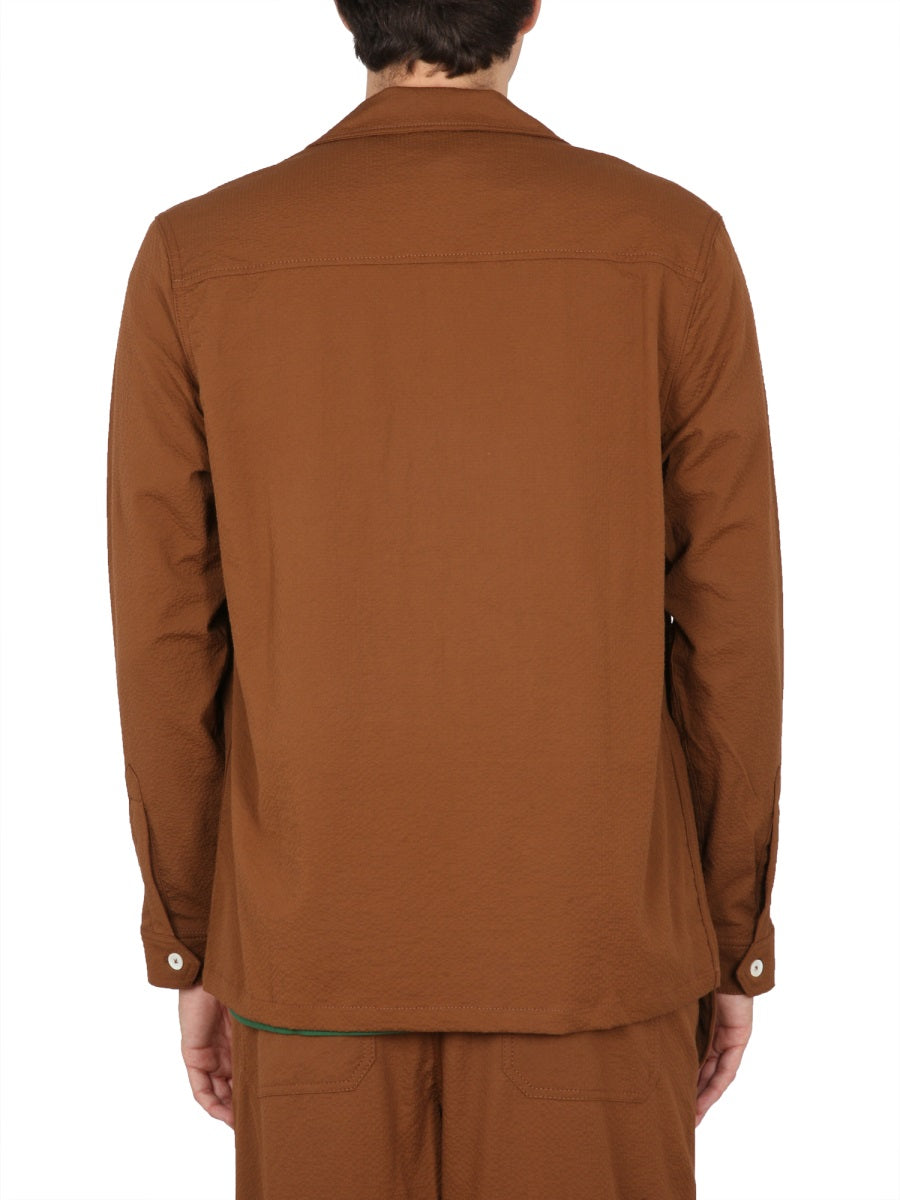 Howlin' Cotton Bowling Neck Shirt — Brown, view 2