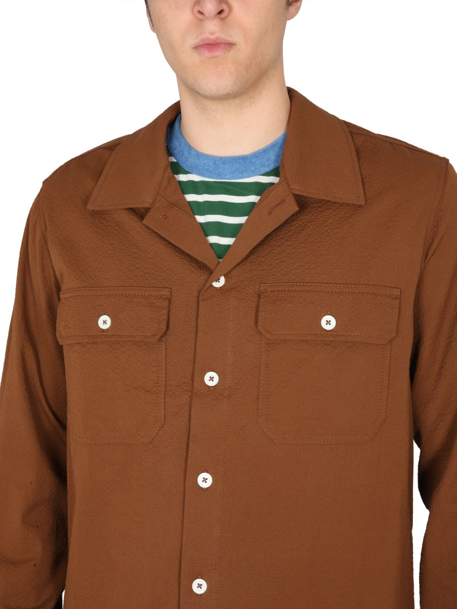 Howlin' Cotton Bowling Neck Shirt — Brown, view 4