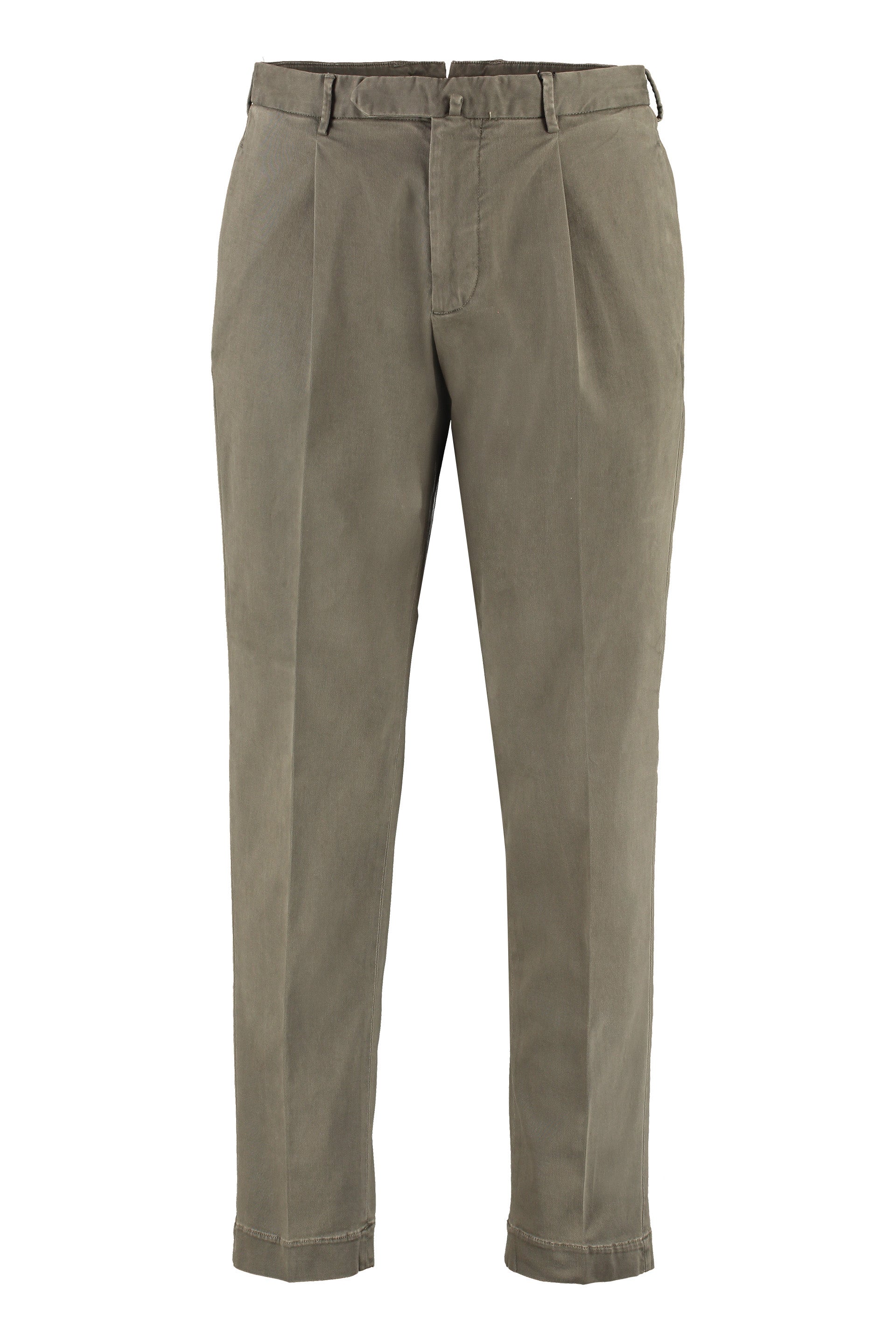 The Alphabet Stretch Cotton Chinos — Green by The Alphabet