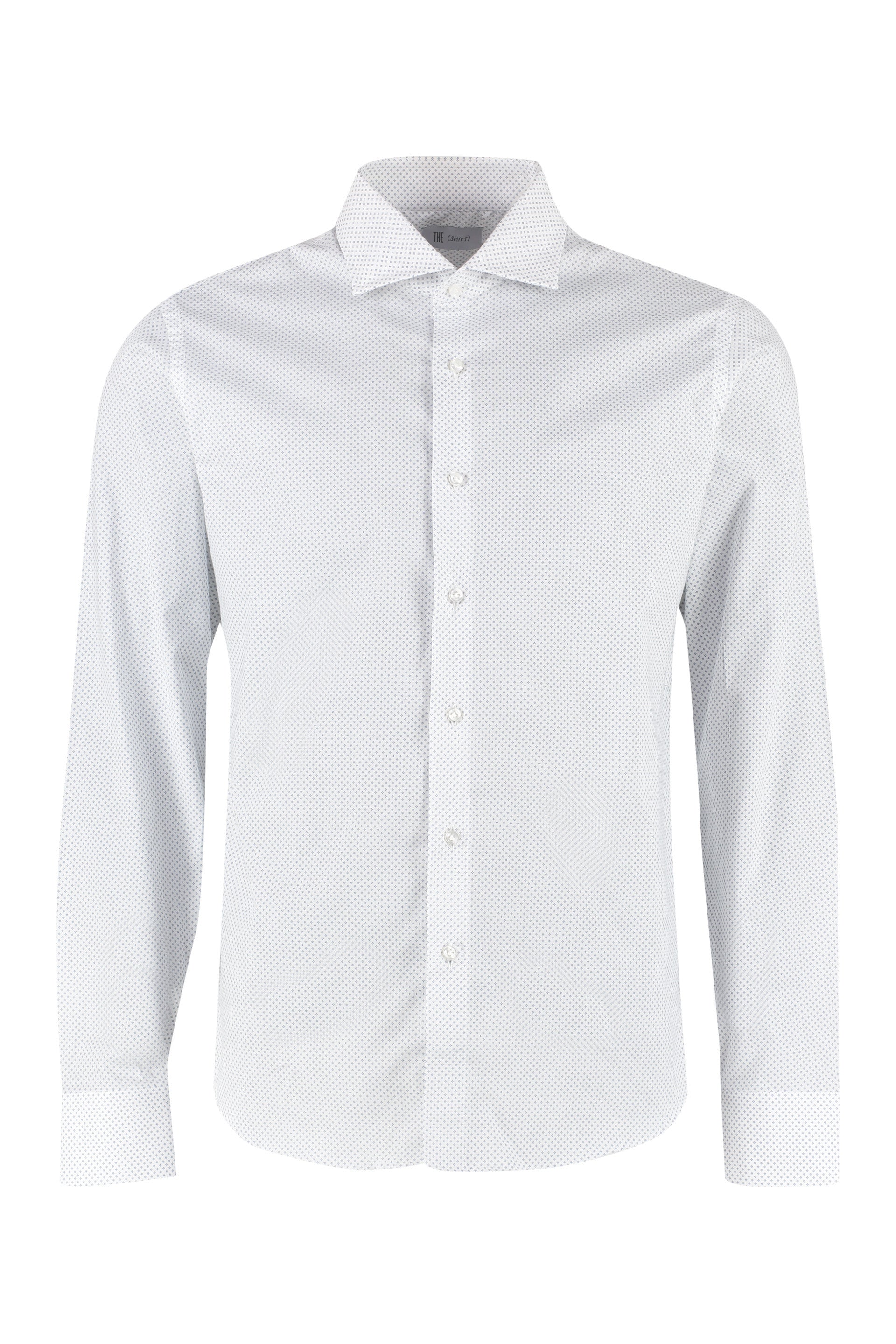 The Alphabet Printed Cotton Shirt — White by The Alphabet
