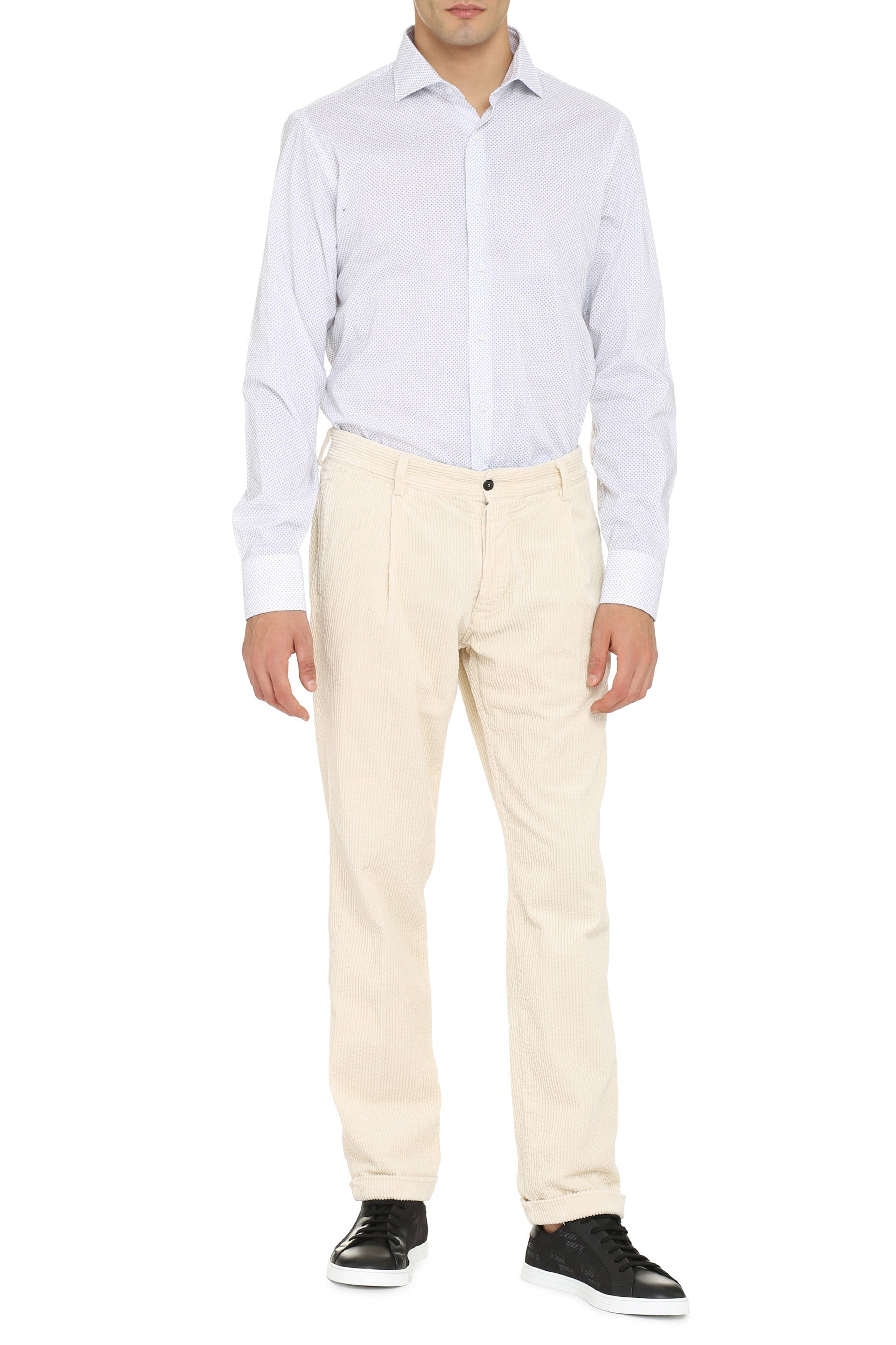 The Alphabet Printed Cotton Shirt — White, view 3