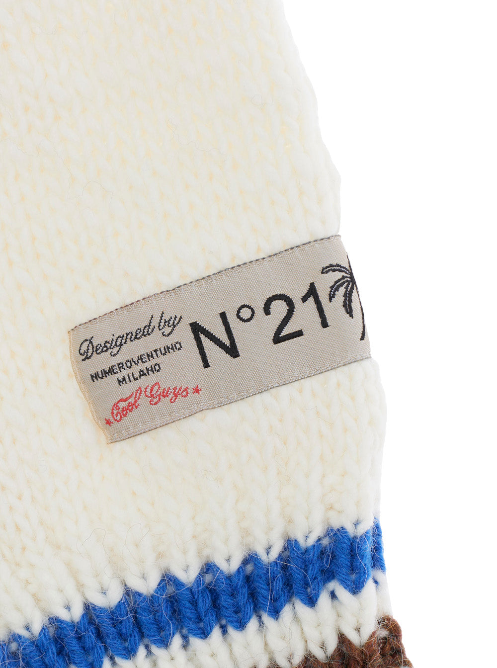Nº21 Geometric Fair Isle Knit Sweater — Multicolor, view 3