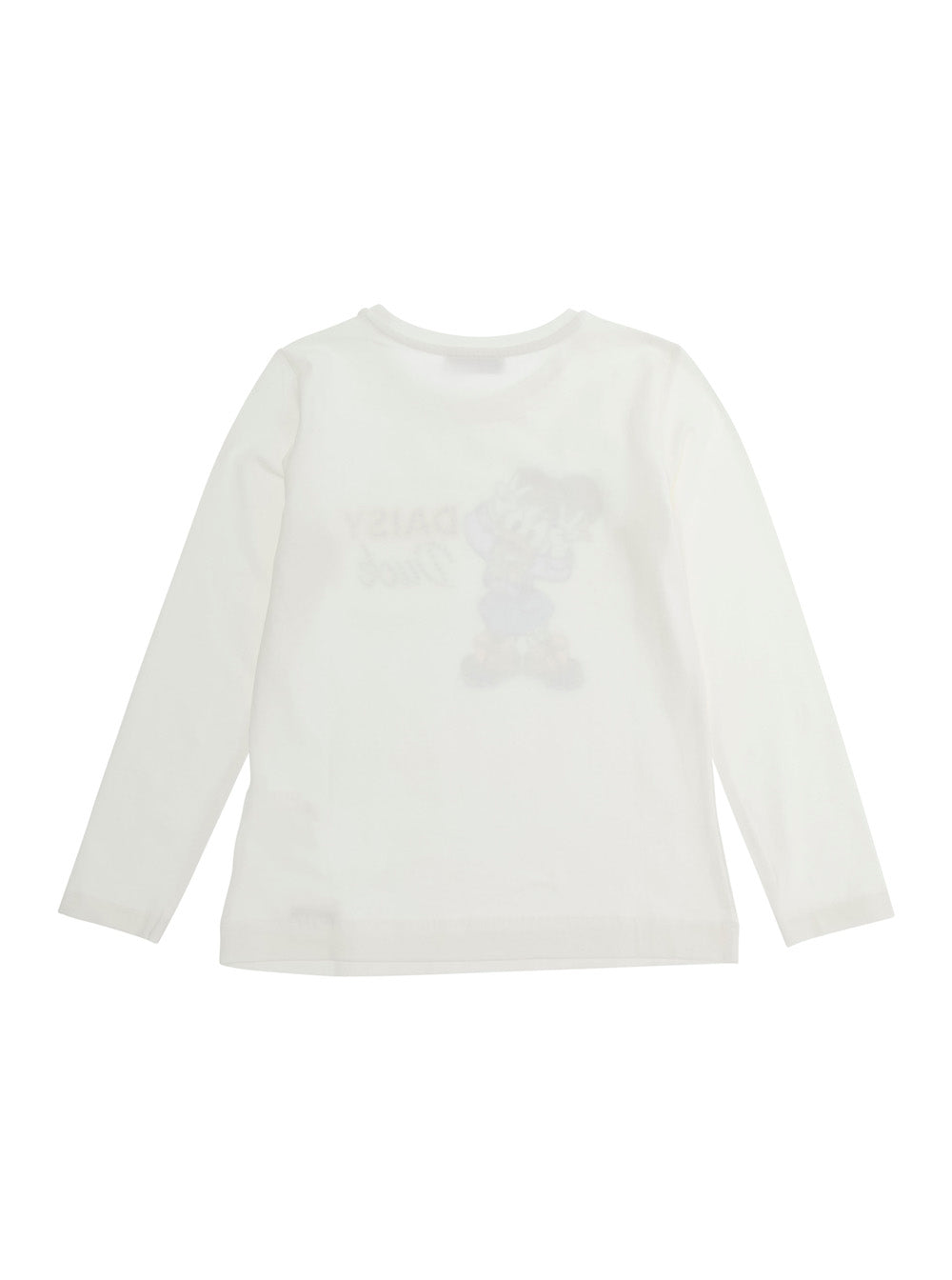 Monnalisa Long Sleeve Maxi Print Cotton T-Shirt — White by Monnalisa